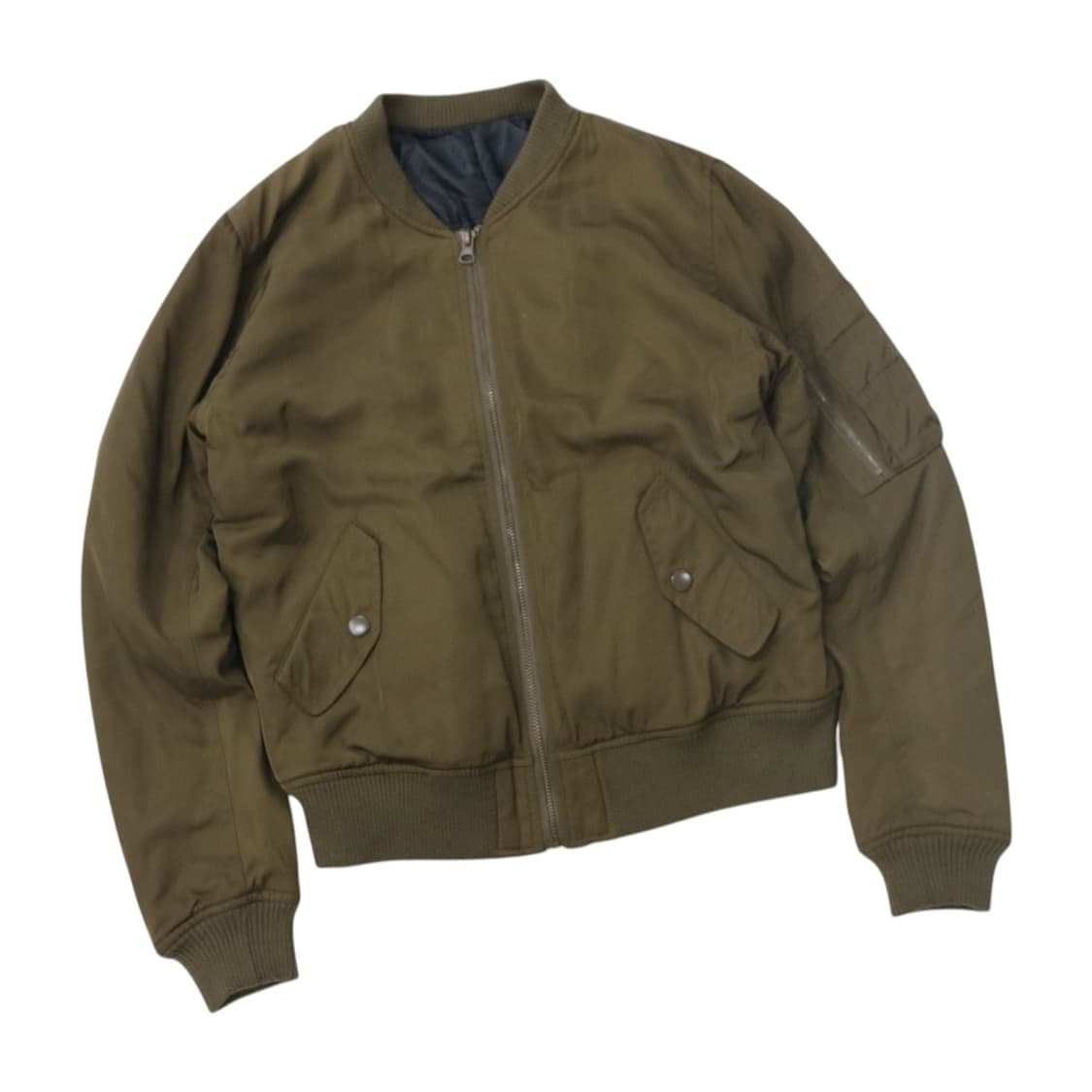 빈티지 카키 MA-1 항공 점퍼 (M) 상품이미지1