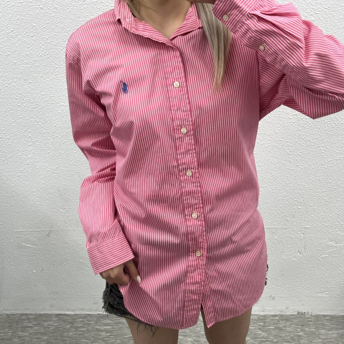 폴로 랄프로렌 블루포니 딸기맛 셔츠 상품이미지5