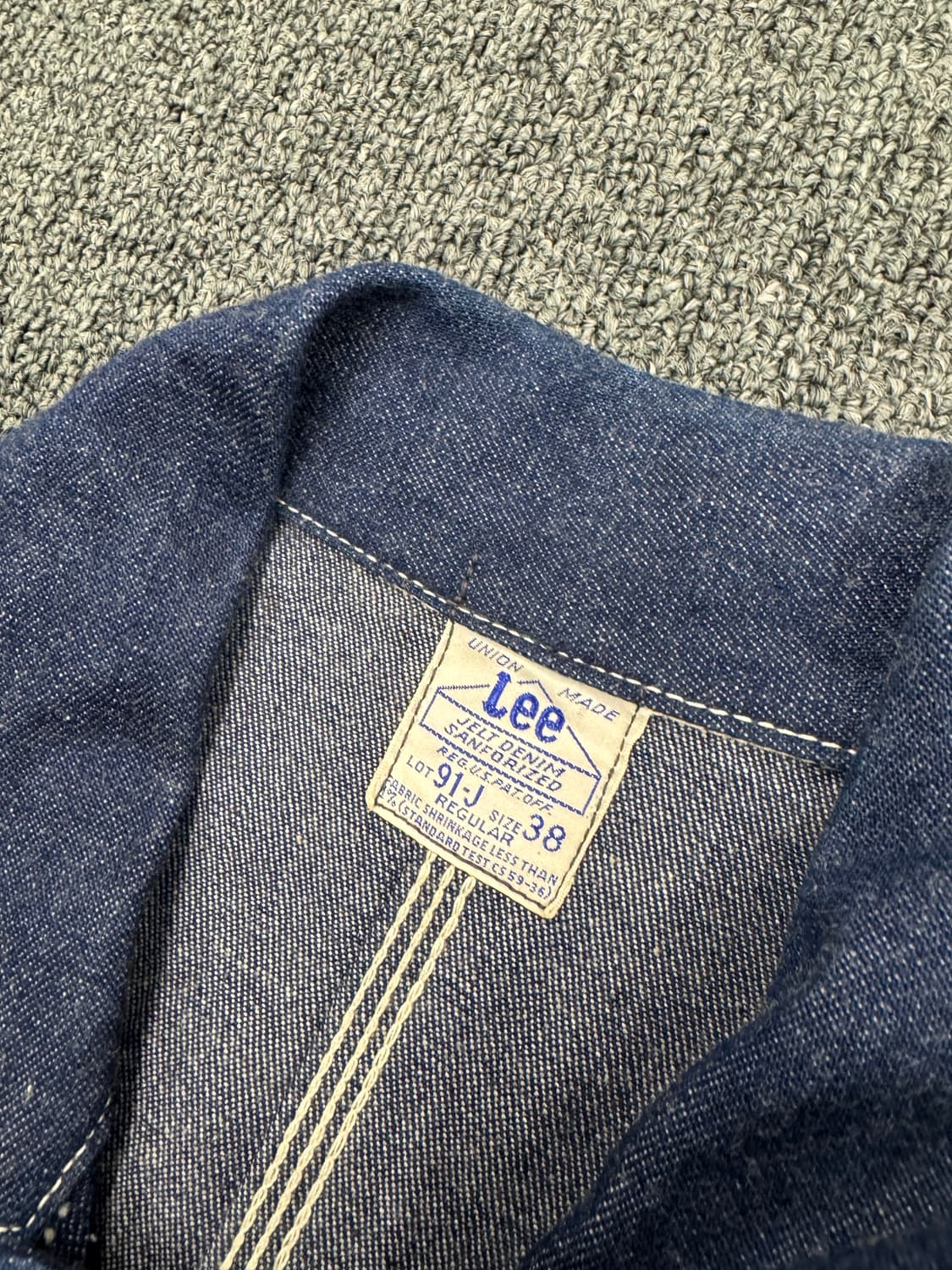 Lee 빈티지 91-j 데님 커버올 자켓 상품이미지3