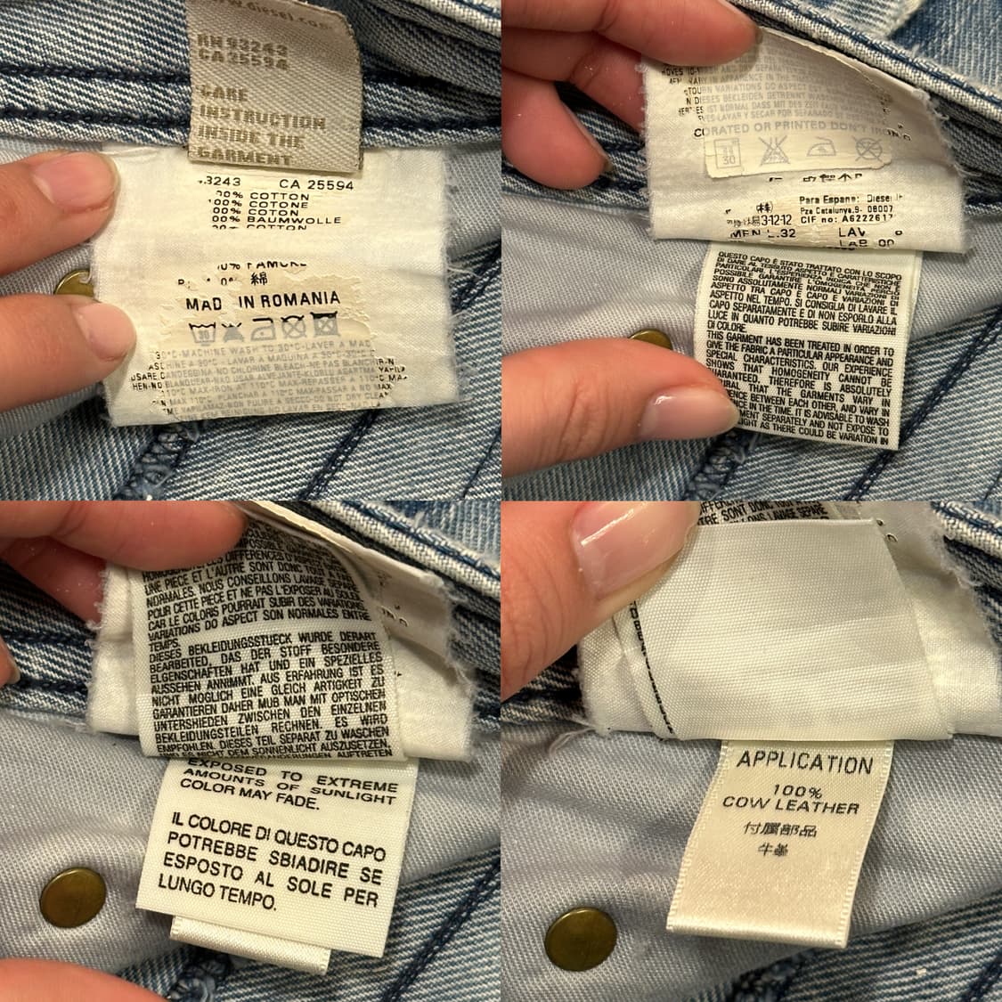 DIESEL 디젤 스터드 데님팬츠 (32) 펑크 상품이미지10