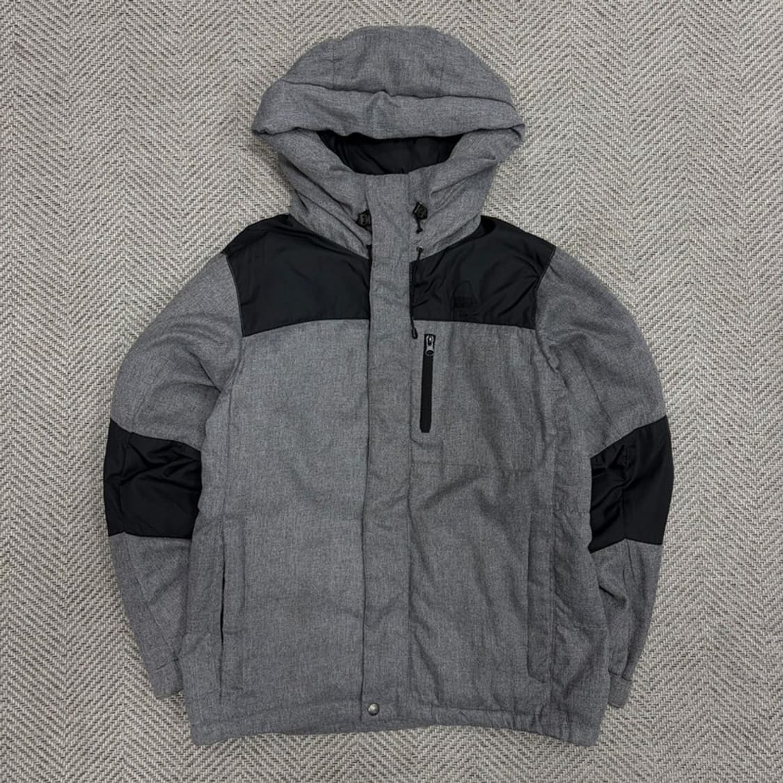 시에라디자인 배색 패딩 v1256 상품이미지1