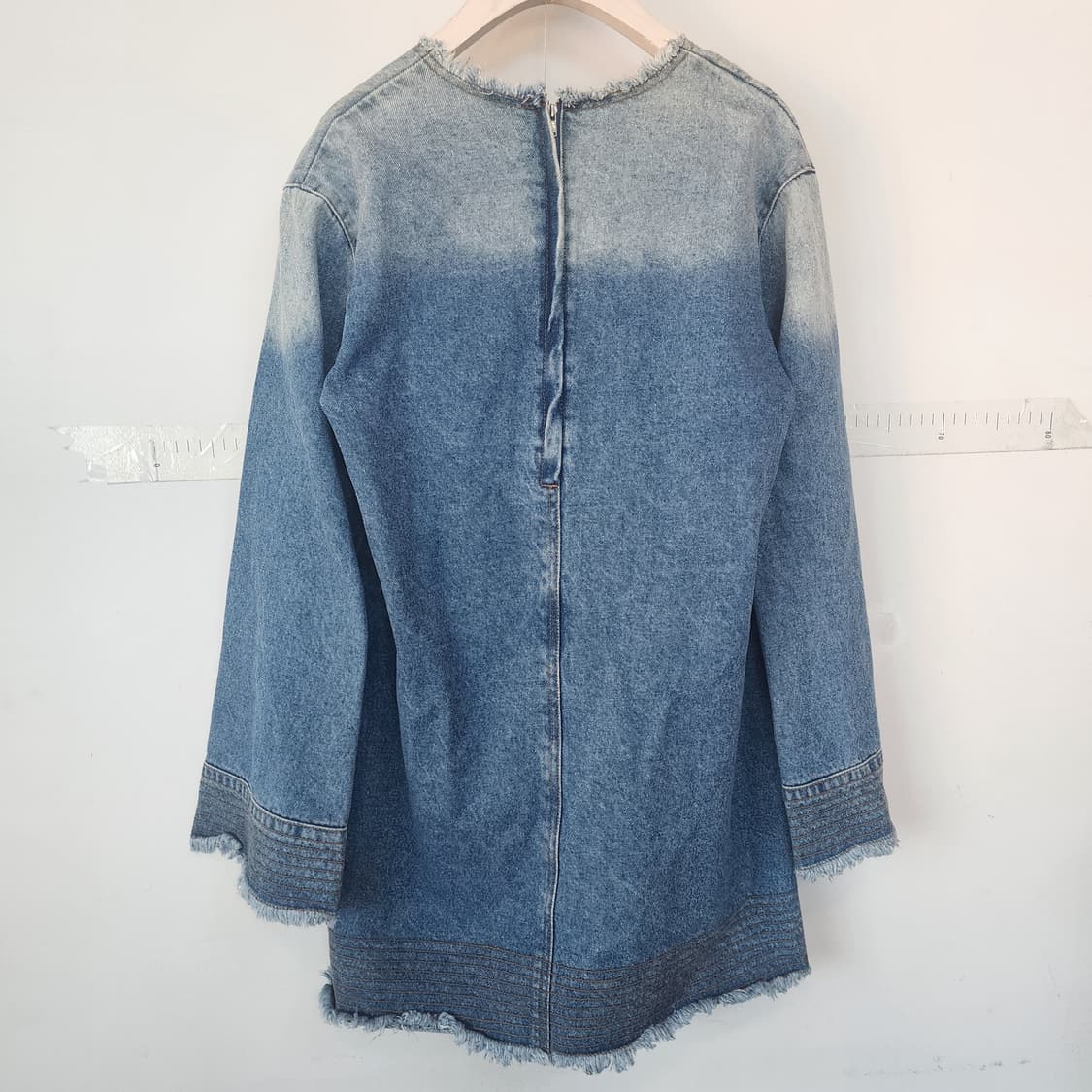 럭키슈에뜨 데님 롱 셔츠 원피스 상품이미지8