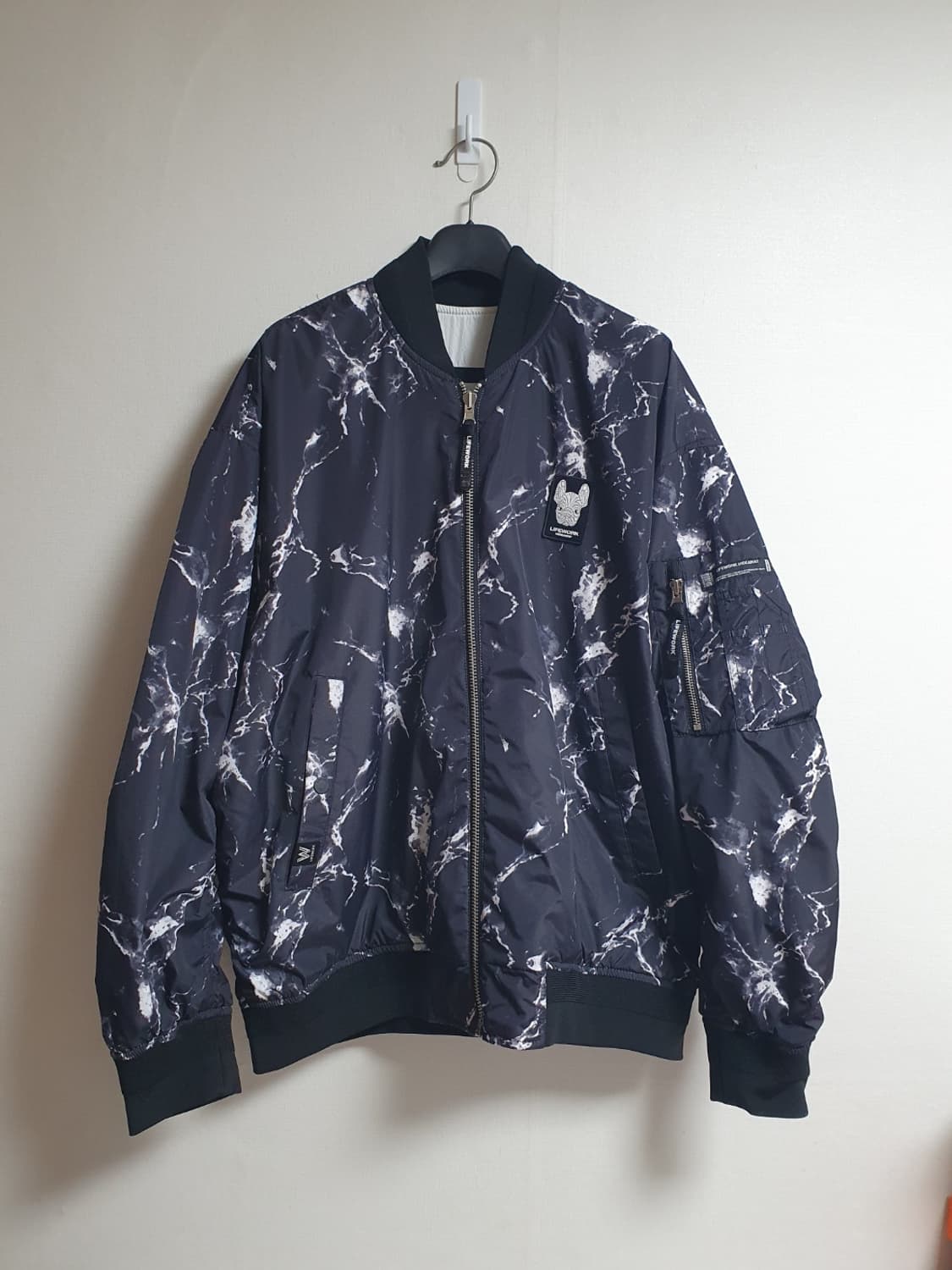 라이프워크 플라이트 자켓 항공점퍼 패턴블랙 M 상품이미지1