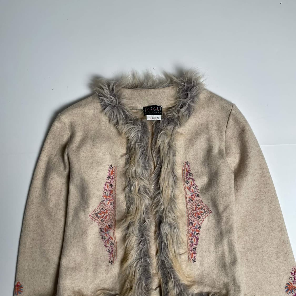 Morgan 울 블렌드 퍼 가디건 (france made) 상품이미지2