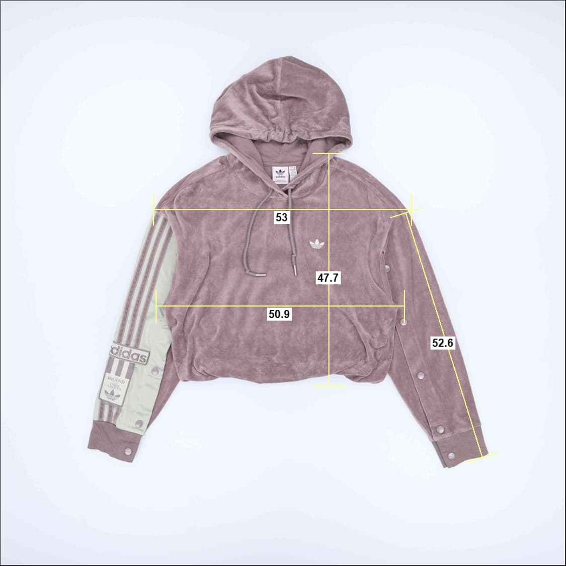 [2XS] 아디다스 크롭 오리지널 아디브레이크 벨류어 후드티 N7010 상품이미지9