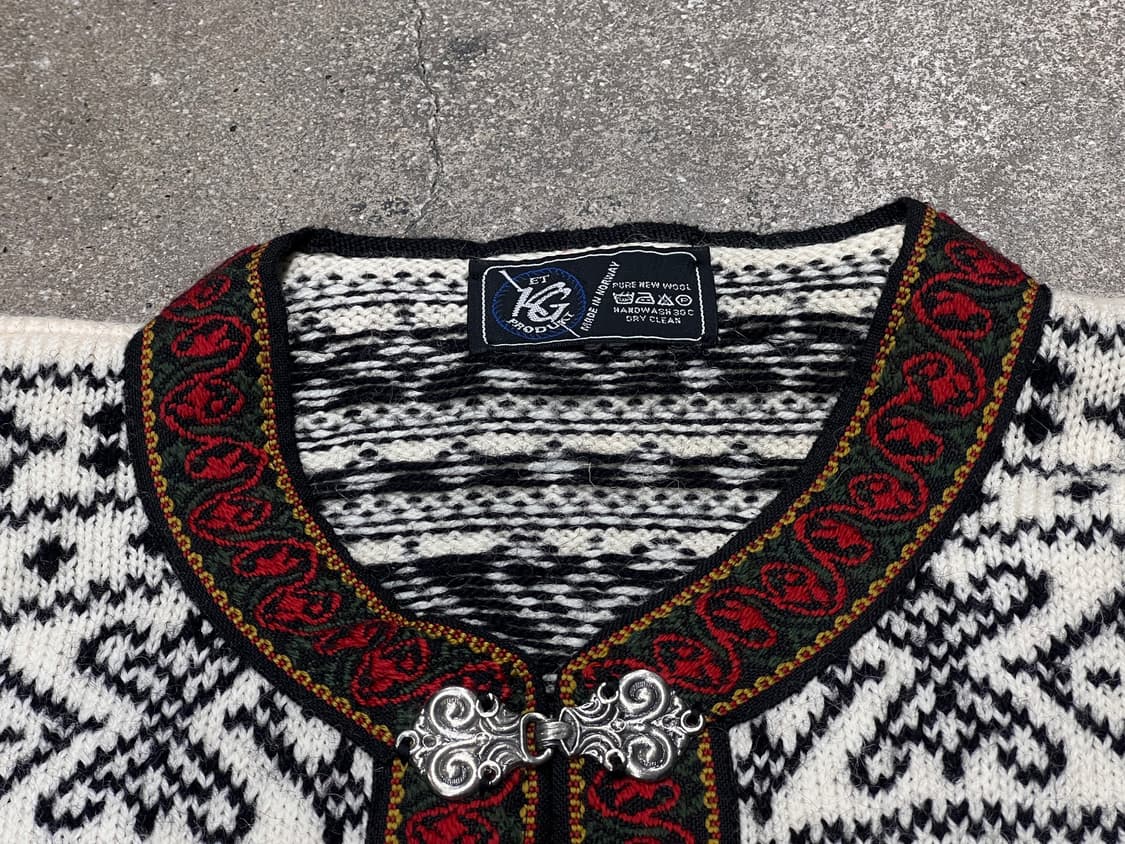 노르웨이 노르딕 울 가디건 상품이미지3