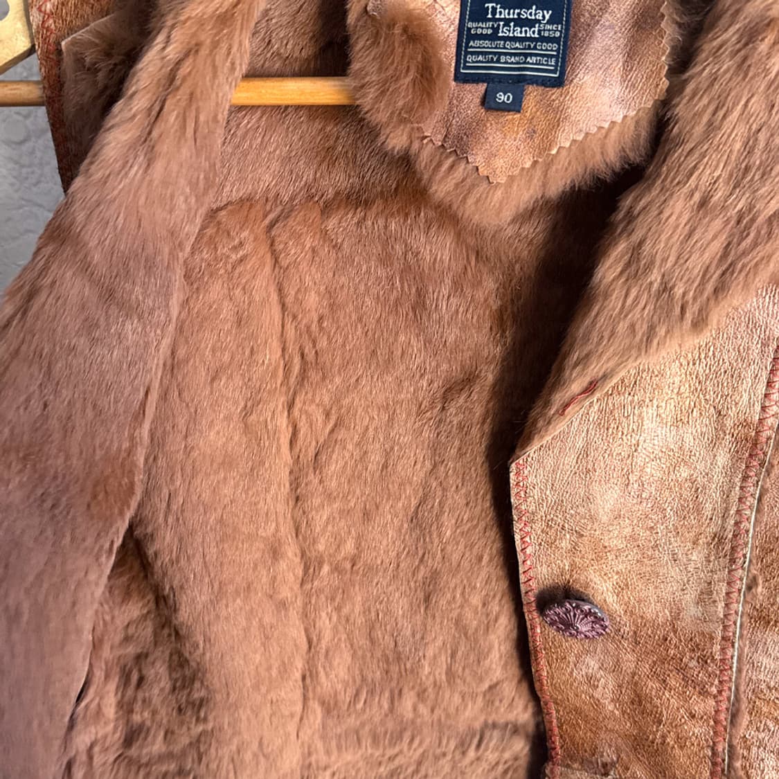 [THURSDAY ISLAND] 초원 앤티크 시어링 베스트 상품이미지6