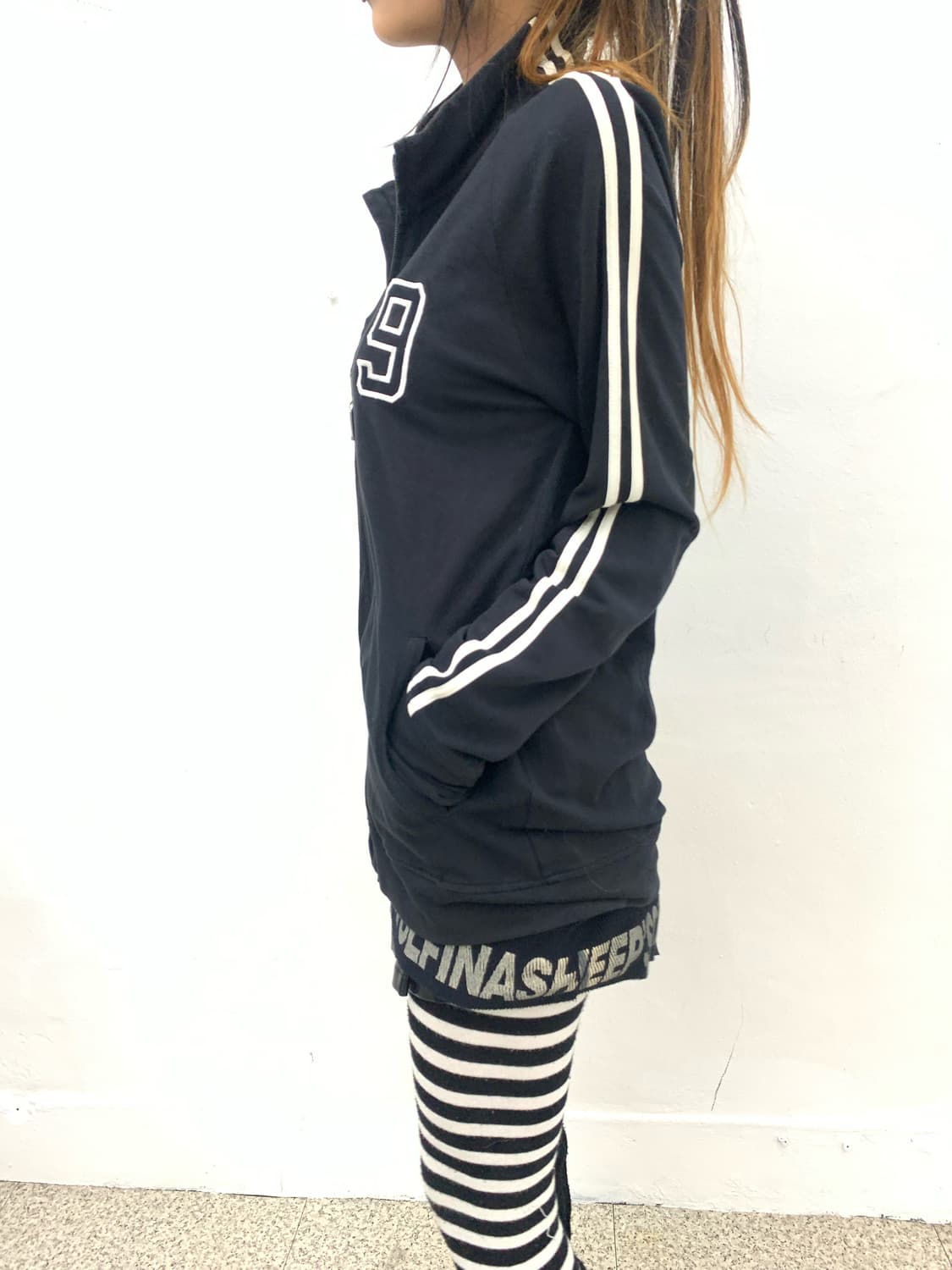 Burberry black label cotton track jersey 상품이미지3
