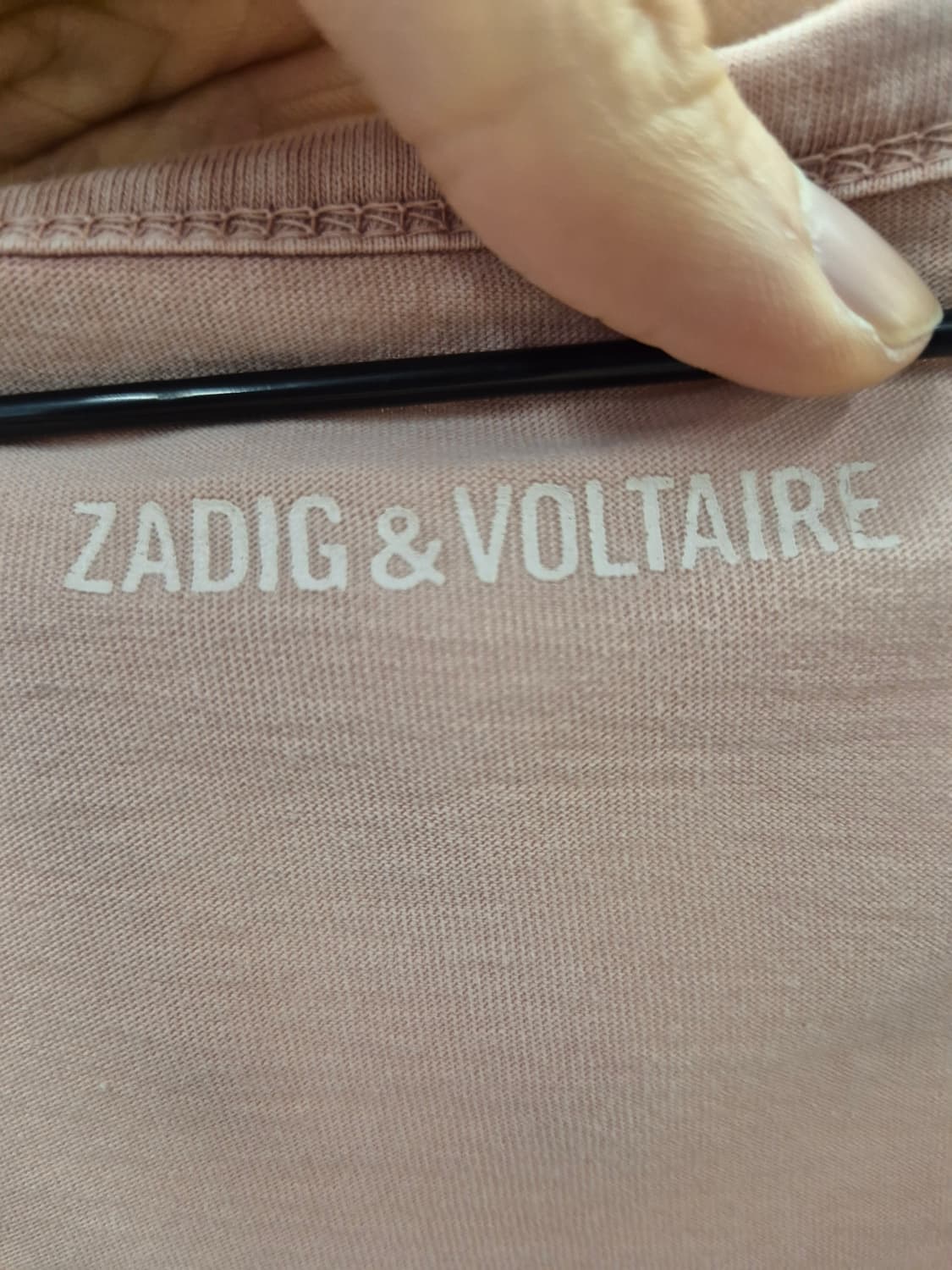 쟈딕앤볼테르 모달 골드 러브 프린트 핑크 티셔츠 S 상품이미지6