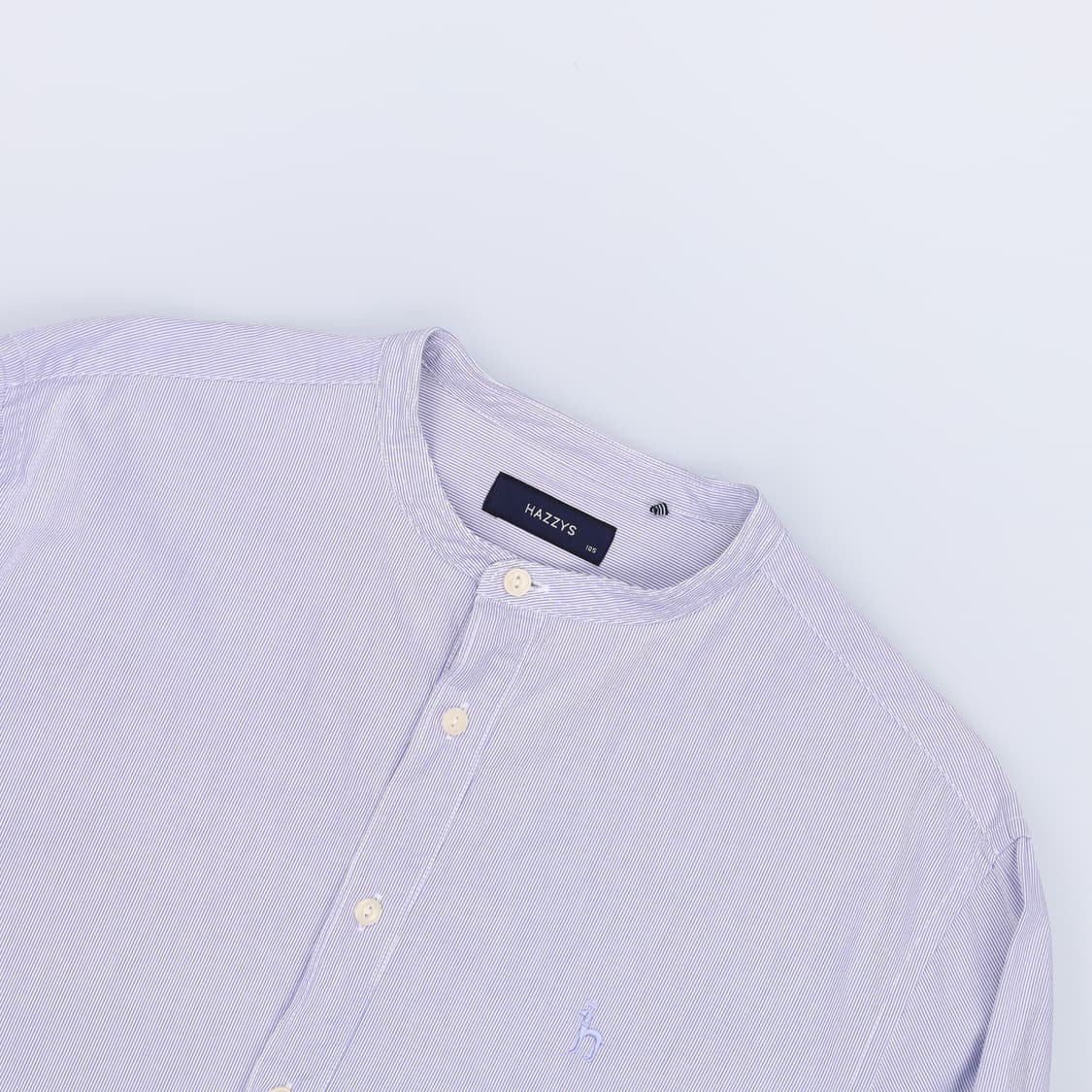 [105] 헤지스 남성 차이나카라 시어서커 7부 셔츠 남방 3781 상품이미지3