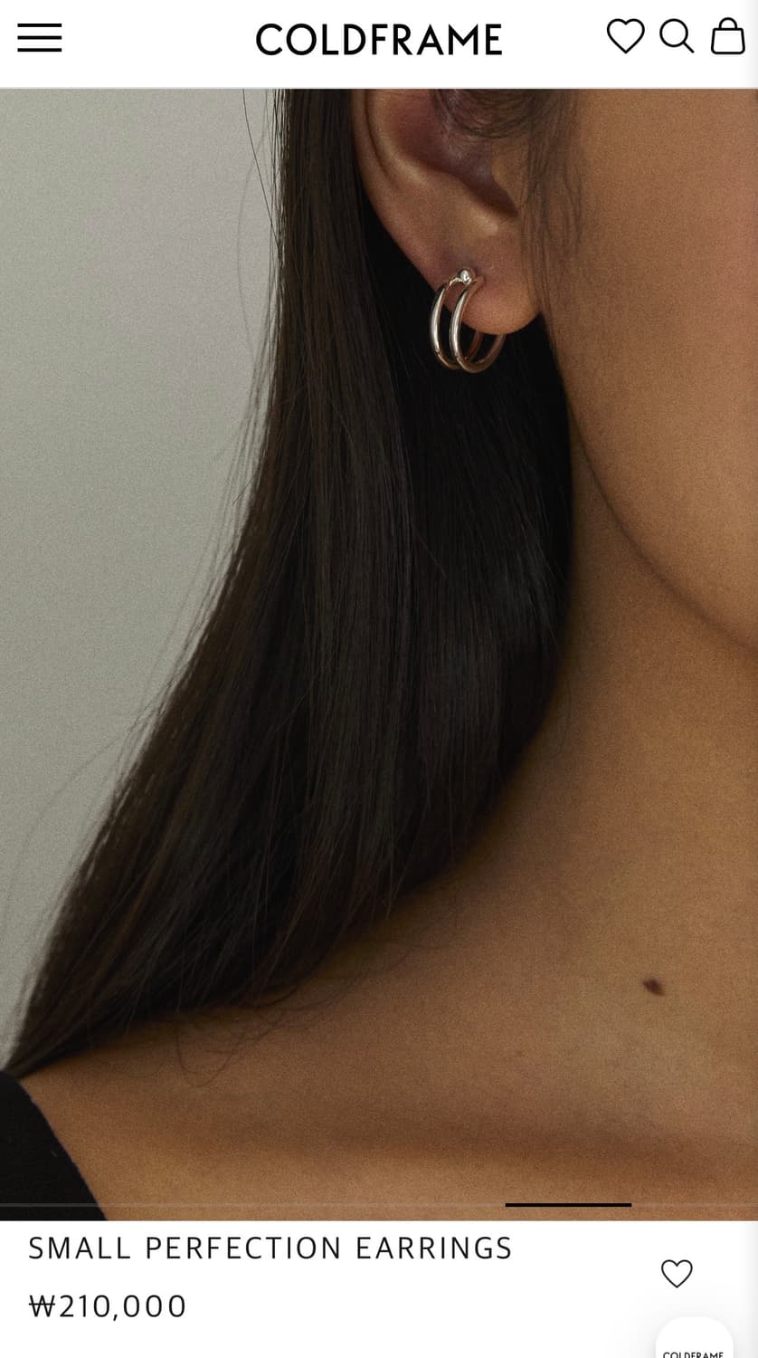 콜드프레임 귀걸이 상품이미지6