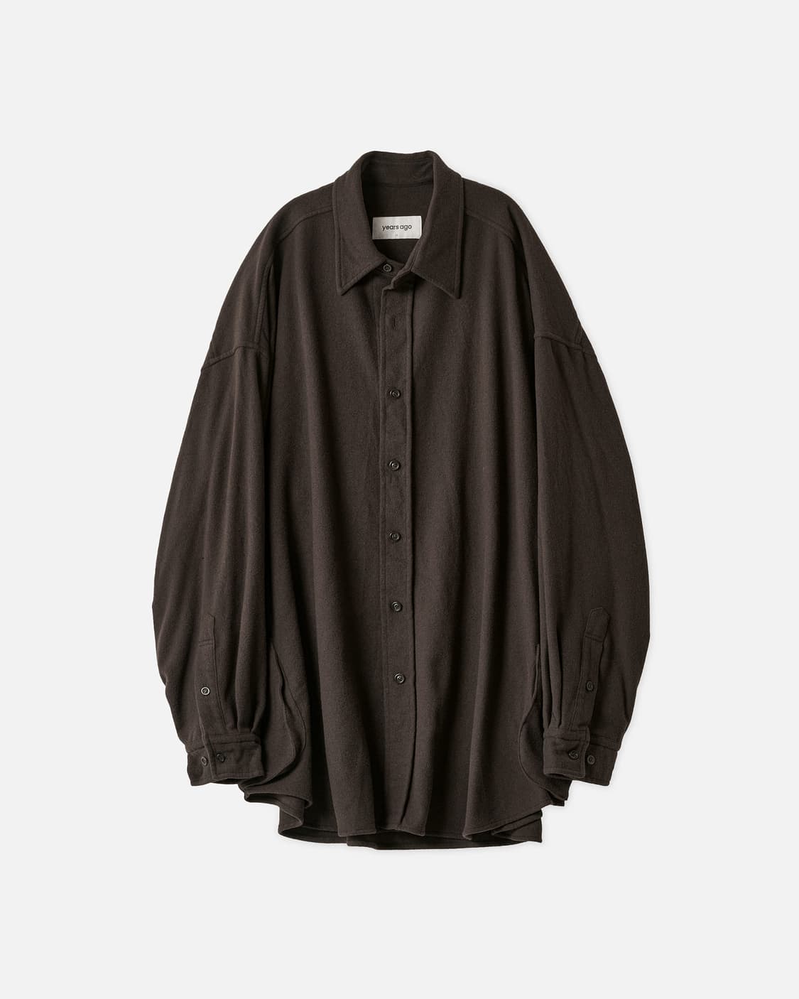 [4] 이얼즈어고 울 캐시미어 셔츠 자켓 브라운 상품이미지1