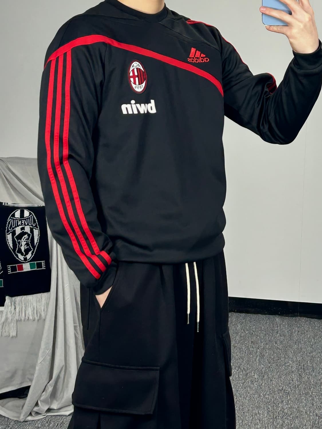 아디다스 09-10 AC밀란 스웨트 트레이닝탑 M 상품이미지2