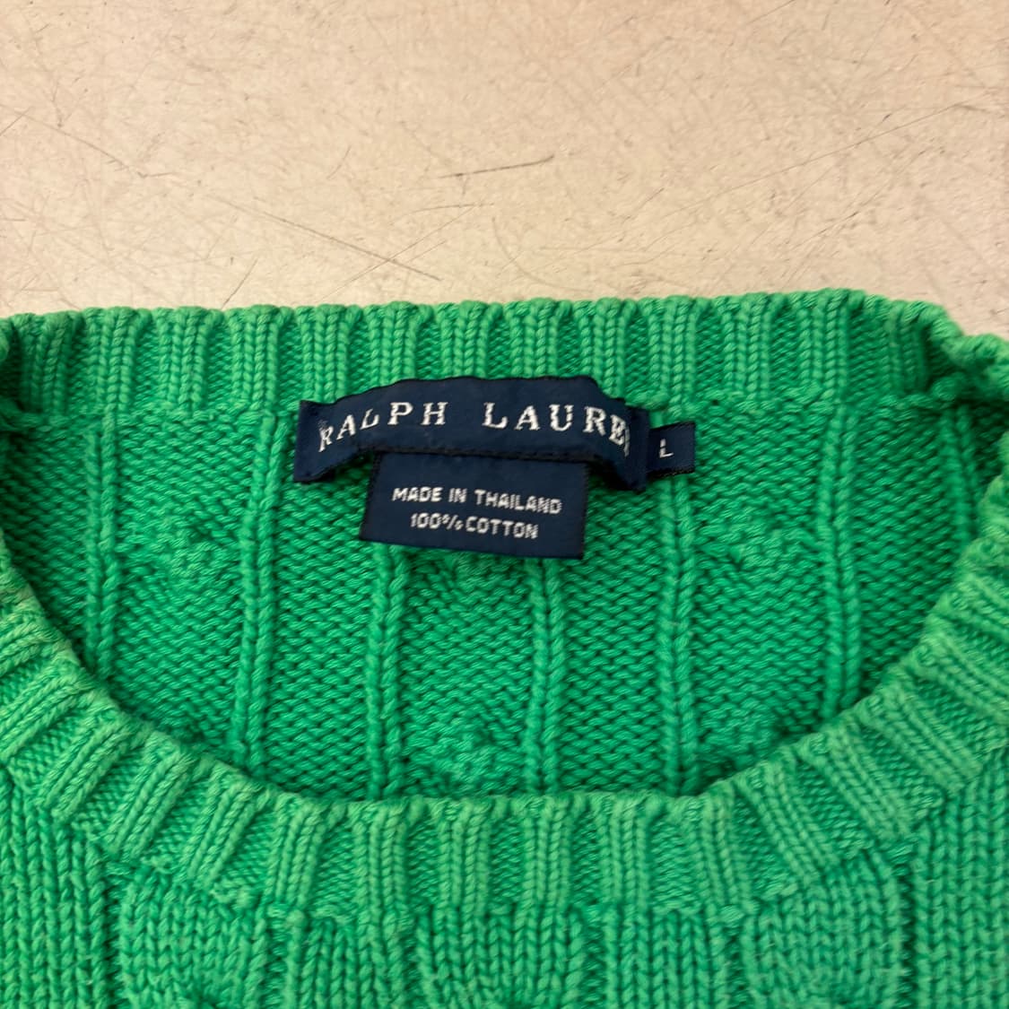 폴로 랄프로렌 그린 포니 케이블 니트 상품이미지3