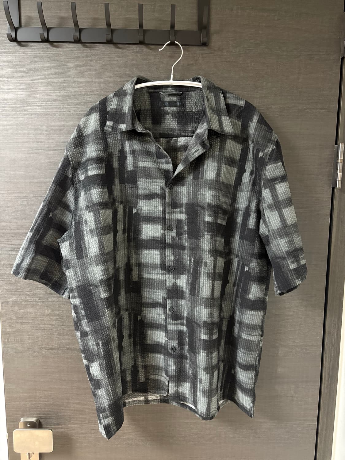 XL - ZARA 자라 프린트 시어서커 셔츠 상품이미지1
