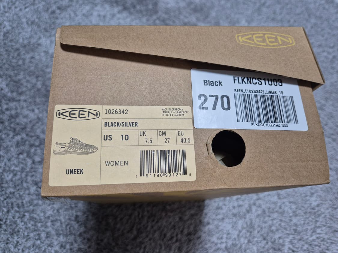 [새상품]KEEN 킨 유니크 샌들 270 상품이미지9