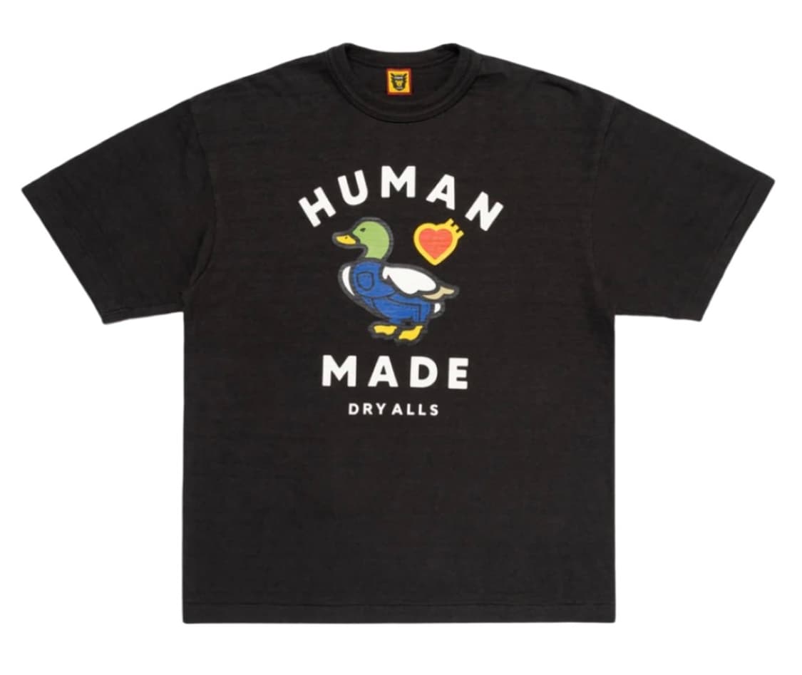 휴먼 메이드 그래픽 티셔츠 #05 블랙 상품이미지1