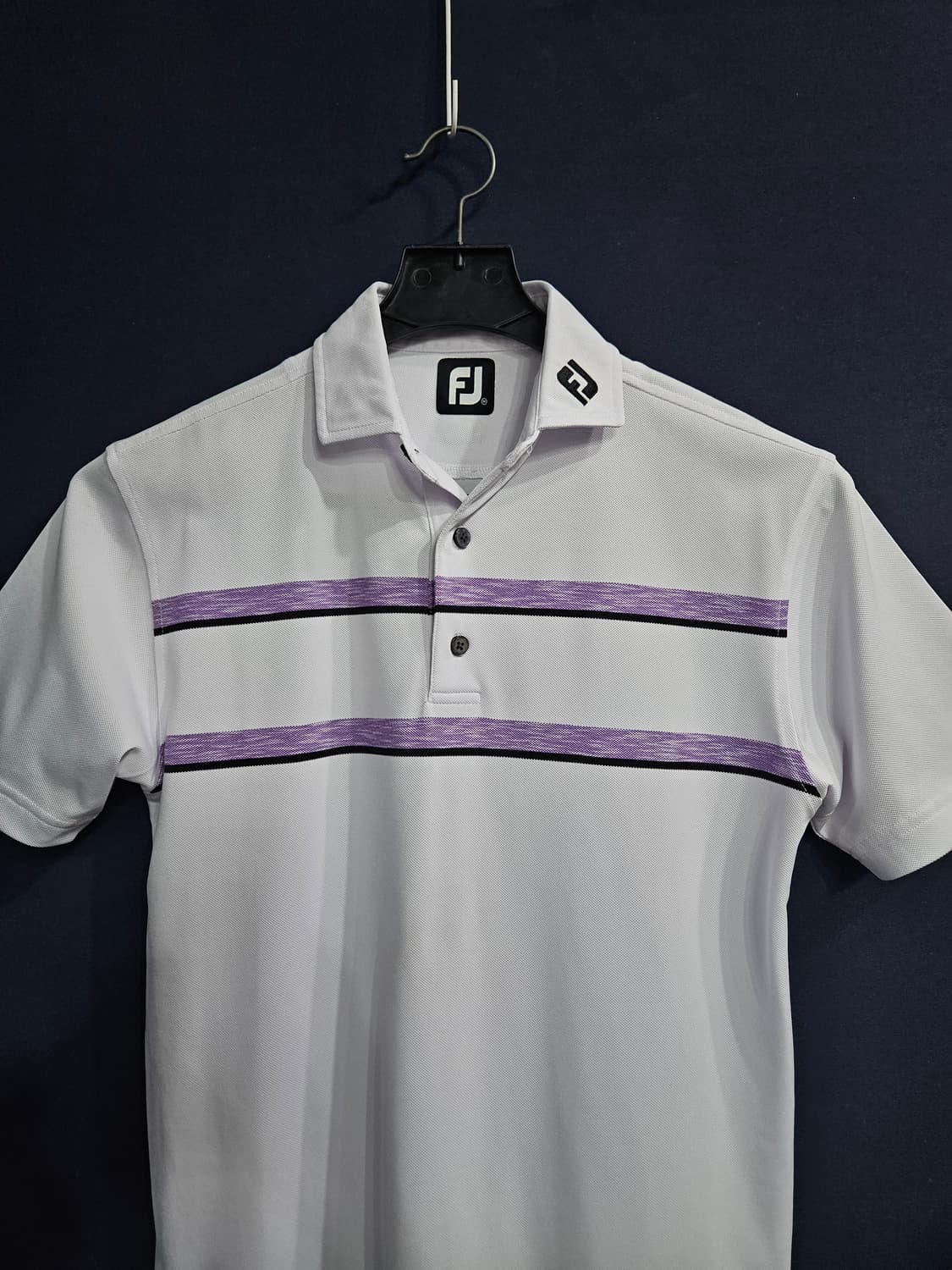 풋조이 화이트 남성 슬림핏 95 골프 카라반팔티  상품이미지6
