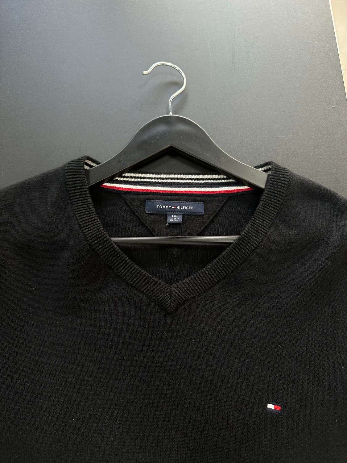 타이미힐피거 브이넥 울 니트 상품이미지5