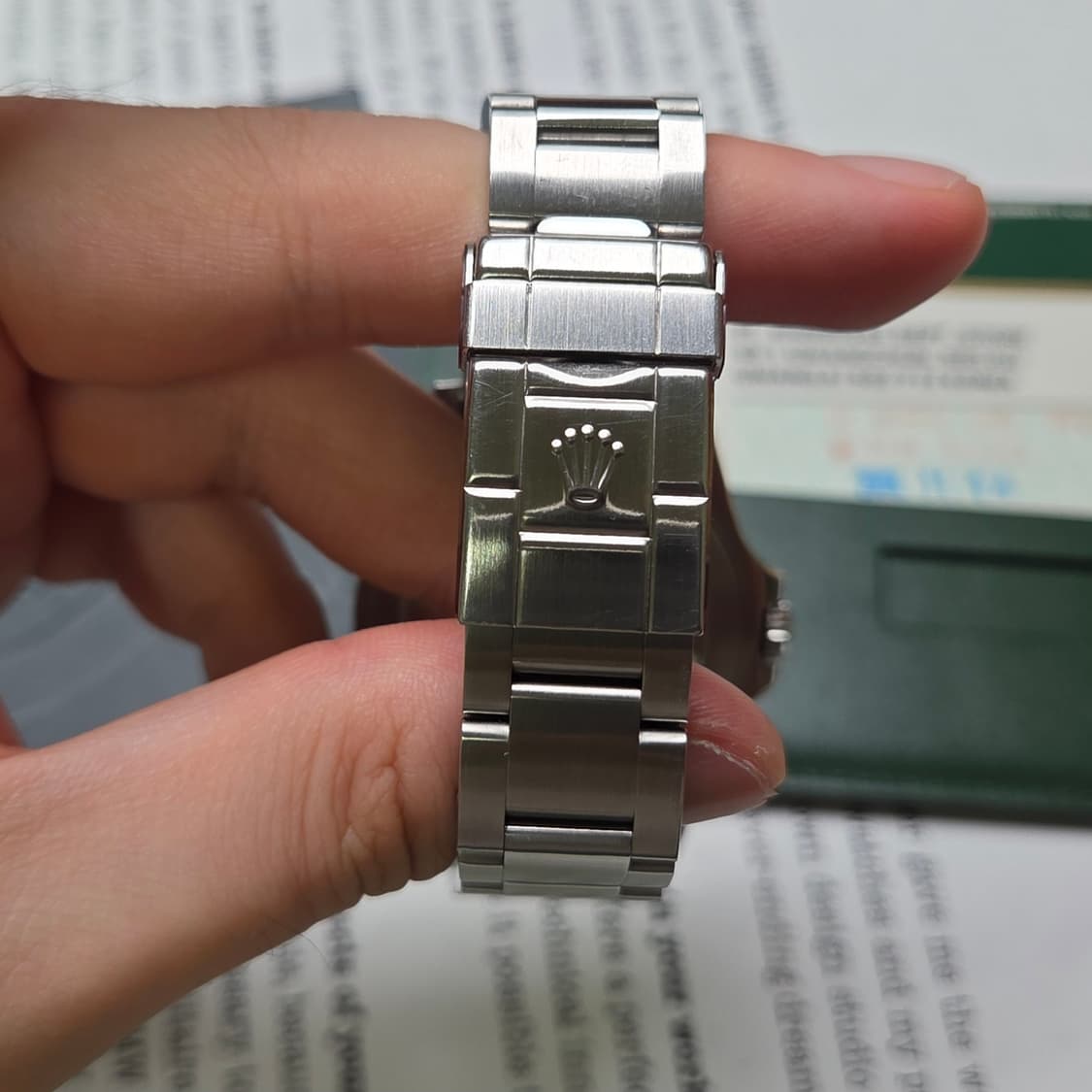 롤렉스 익스플로러2 Ref.16570 블랙다이얼 벤츠 핸즈 오토매틱  상품이미지8