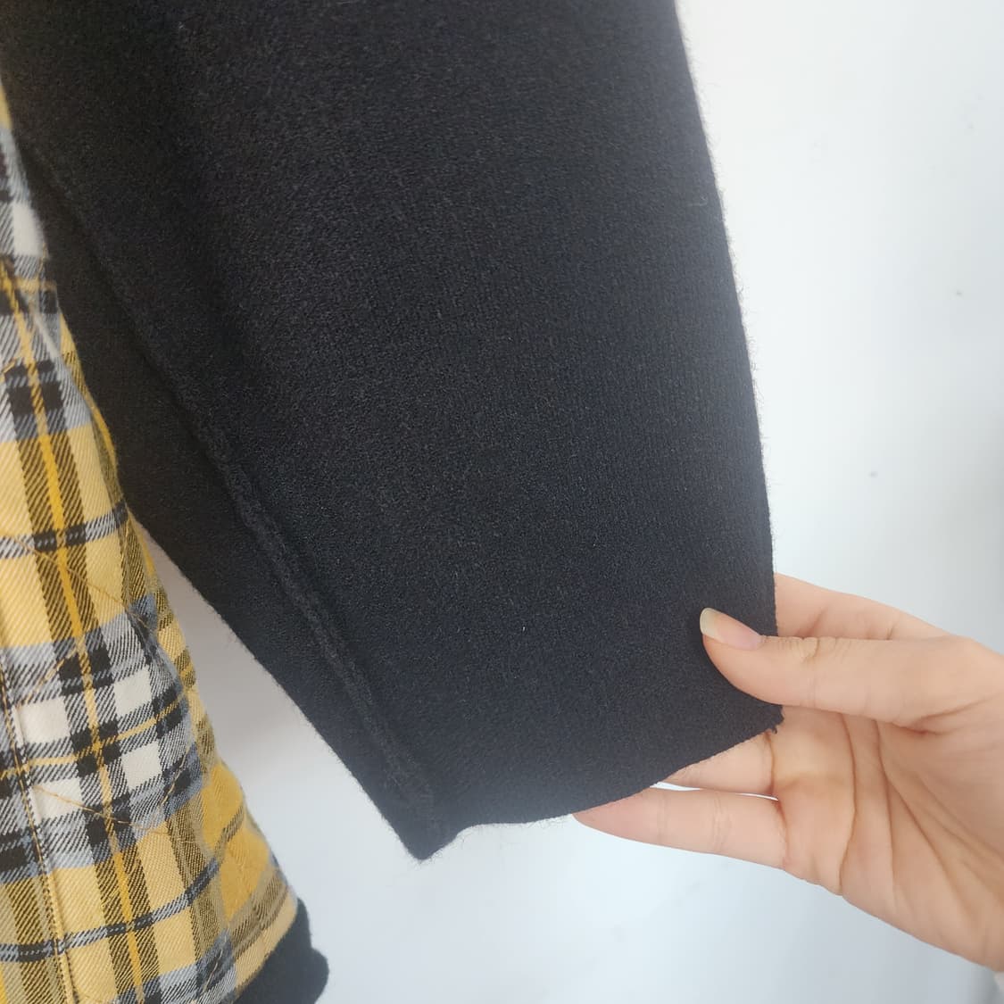 마쥬 리버시블 체크 레이스업 자켓 상품이미지3