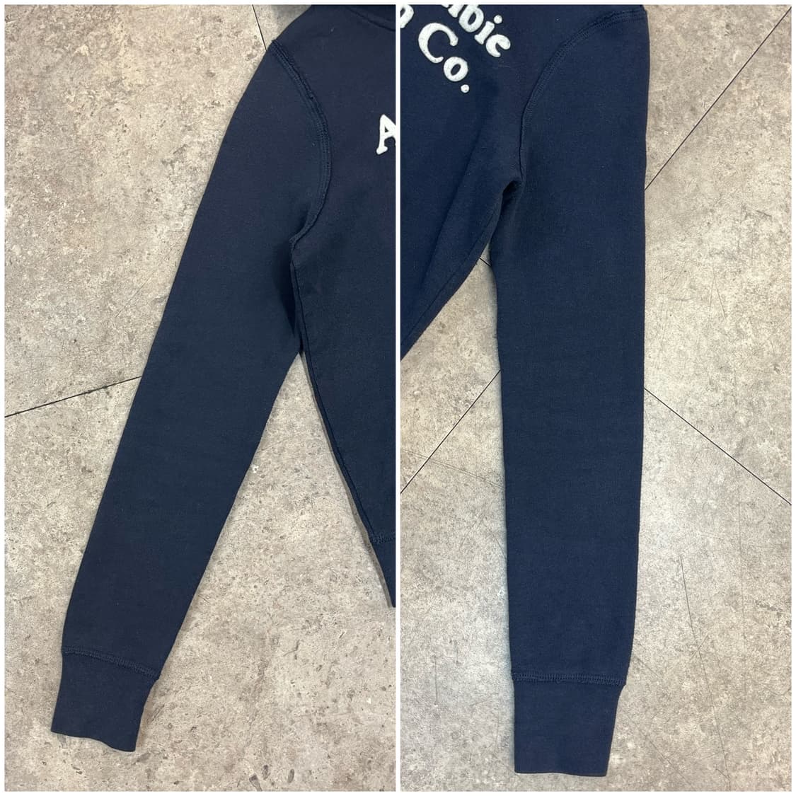 아베크롬비 기모 후드티 네이비 XS #csz2770 상품이미지7