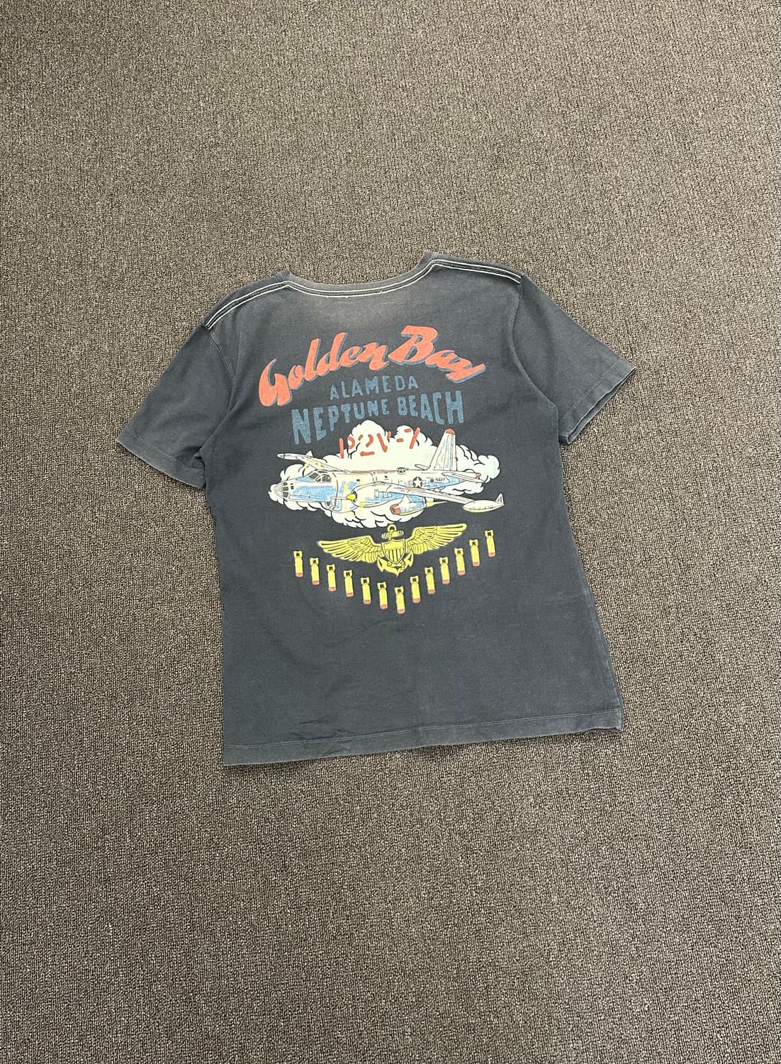 XL)Avirex vintage 후면 프린팅 반팔 상품이미지1