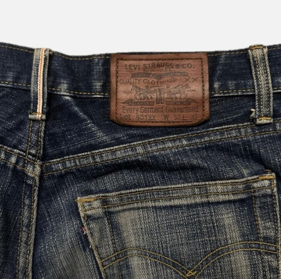 90s 리바이스501xx 셀비지 데님 팬츠 상품이미지7