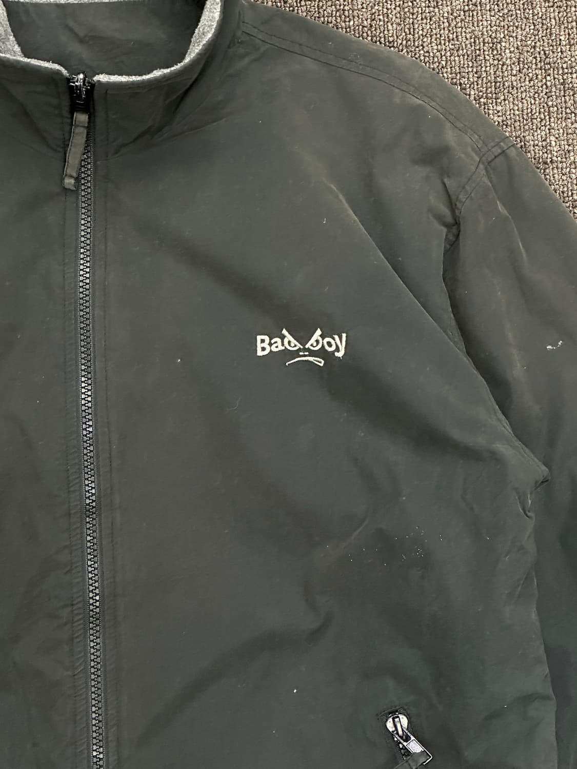 160)배드보이 빈티지 리버시블 플리스 집업 상품이미지3