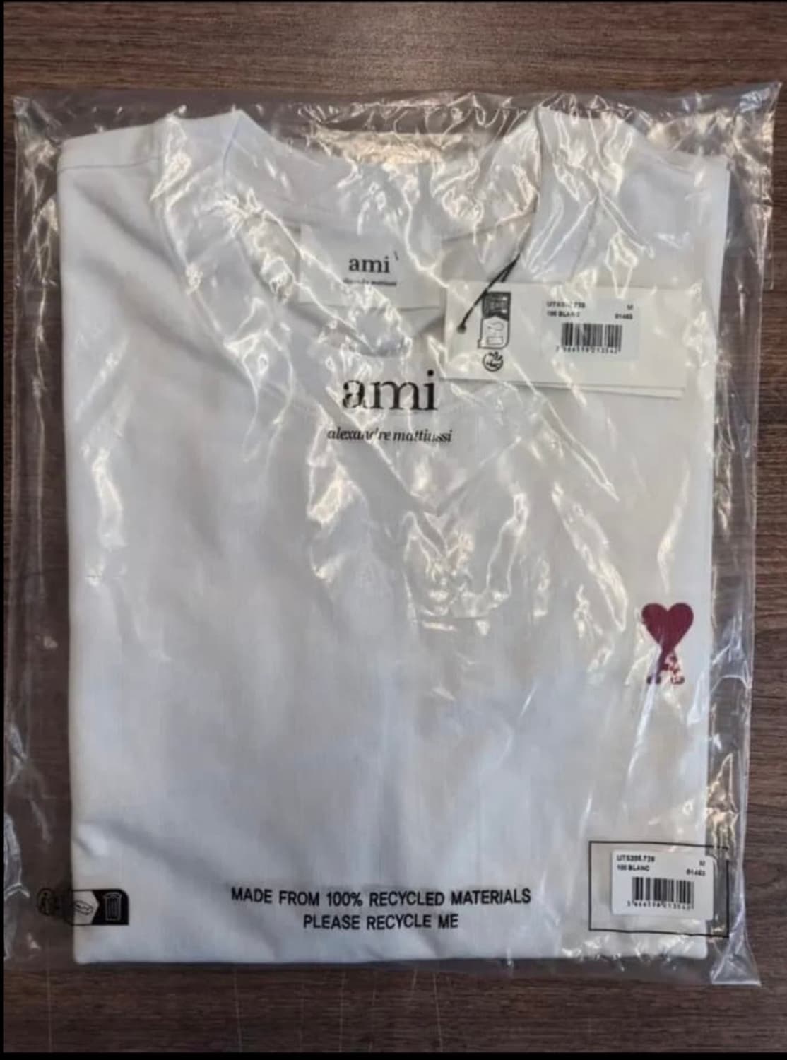  🔥[새상품/정품]🔥 아미 롱 슬리브 스몰로고 블랙,그레이,화이트 상품이미지5