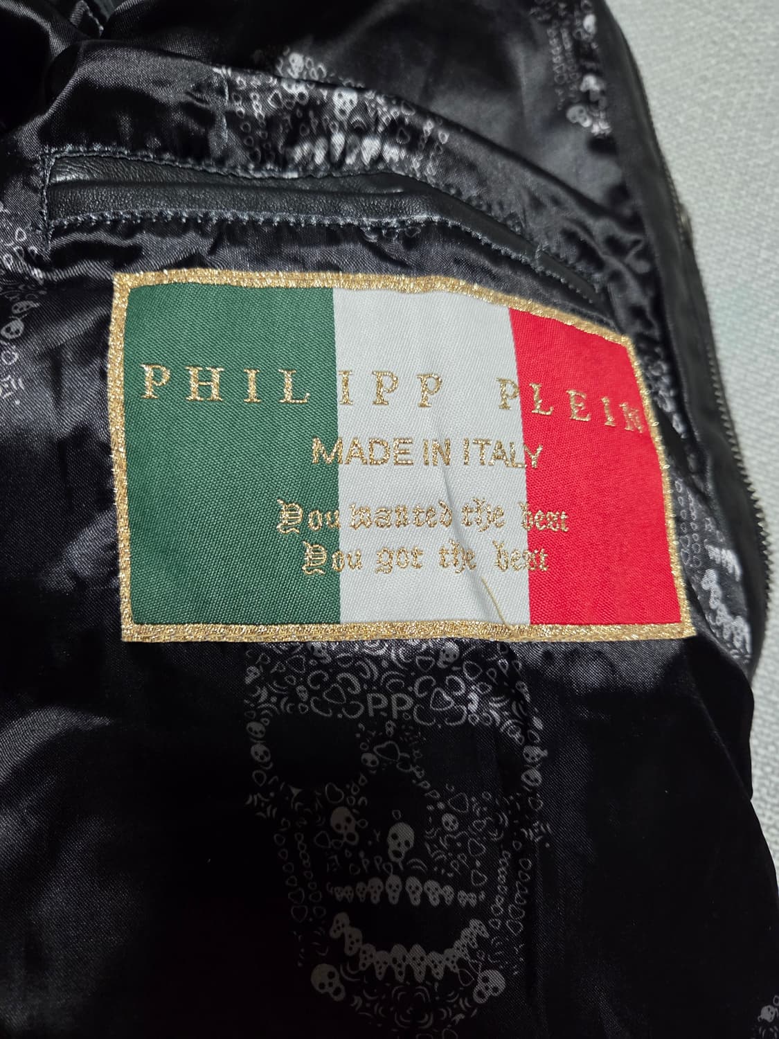 플립플레인 가죽 자켓 팝니다 상품이미지8