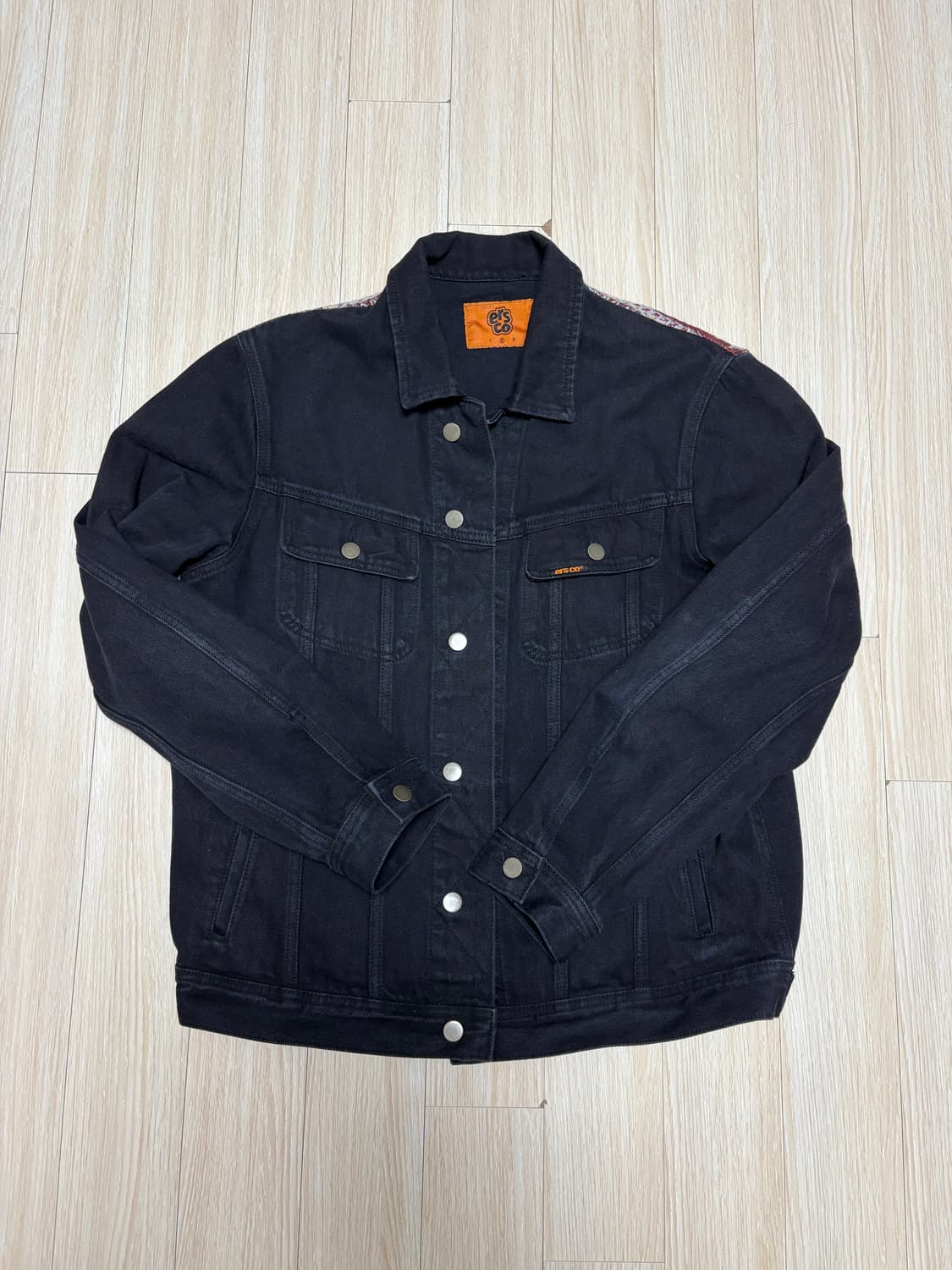 이알에스코 데님 트러커 자켓_블랙 xl 상품이미지3