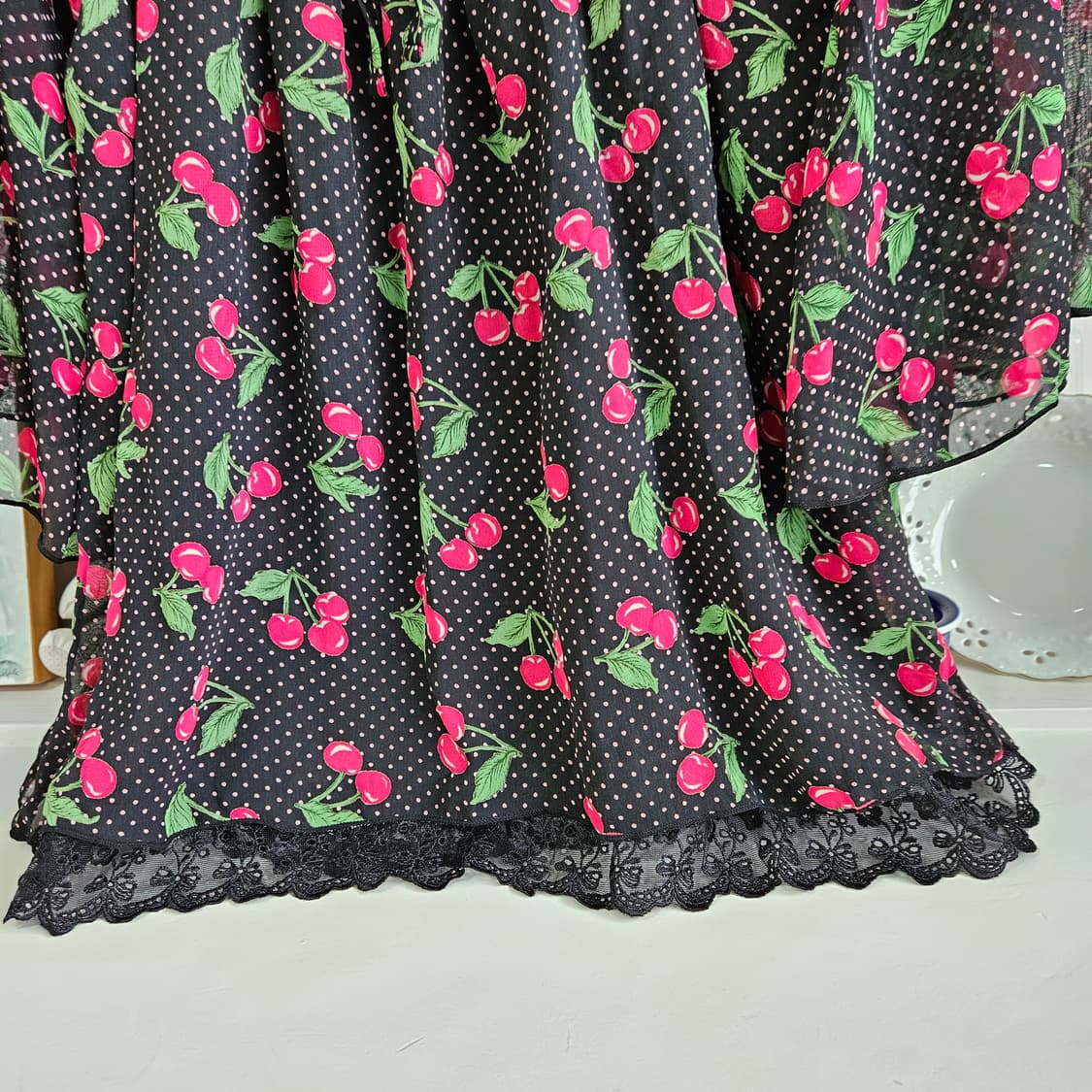 CECIL McBEE (세실 맥비) 체리 도트 코르셋 튜닉 상품이미지7