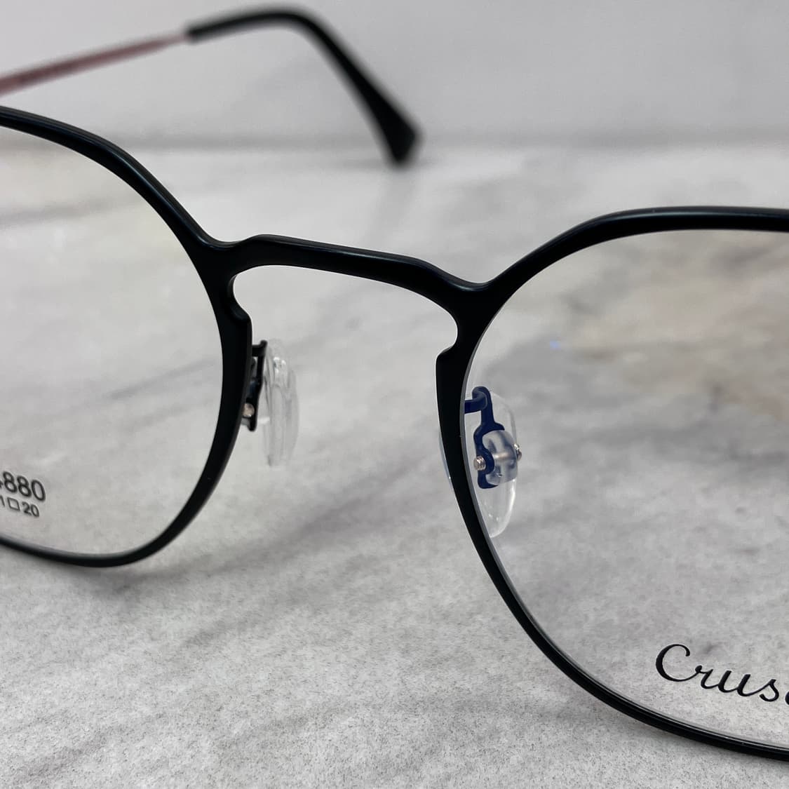 C91 크루세이드 Crusade 블랙 라일락 아넬형 메탈테 안경 4880 상품이미지5