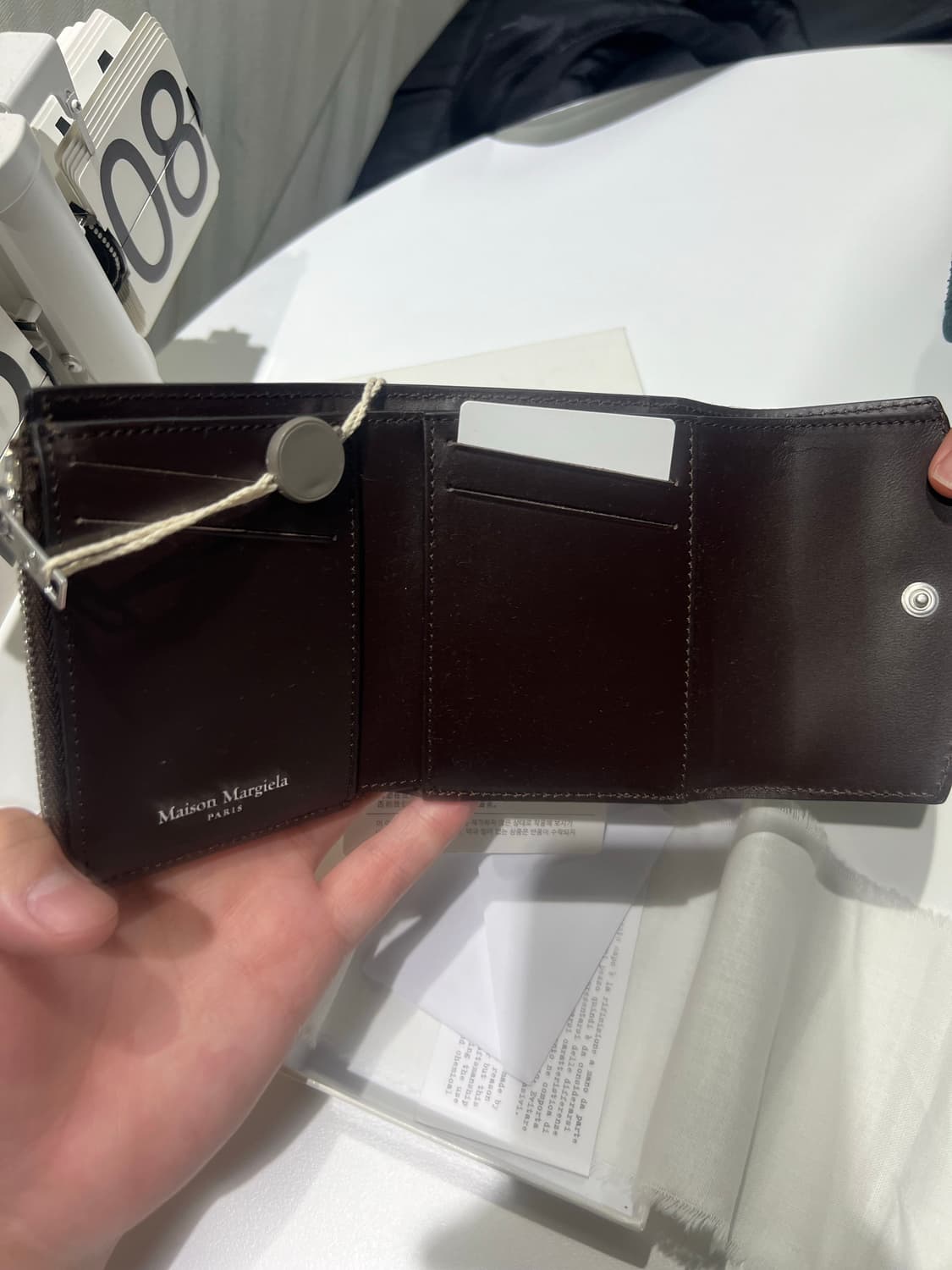 마르지엘라 반지갑 브라운 새상품 상품이미지3