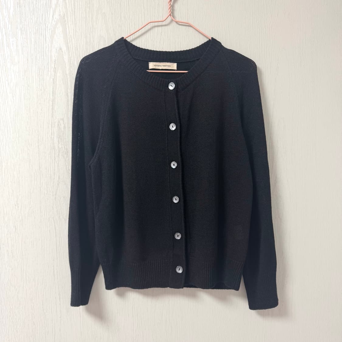 낫띵리튼 로고 버튼 가디건 상품이미지1