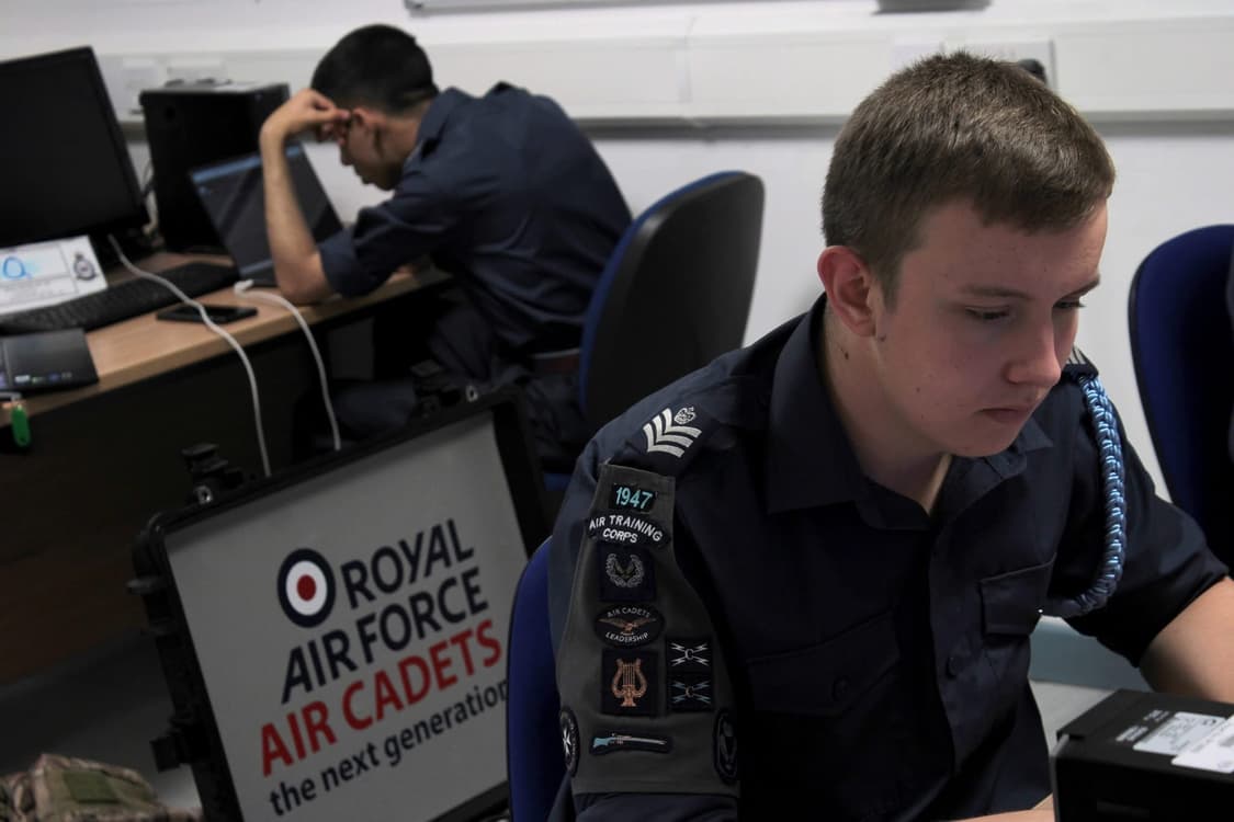 영국 공군 RAF 보급 워크 셔츠 38/40(105) 상품이미지1