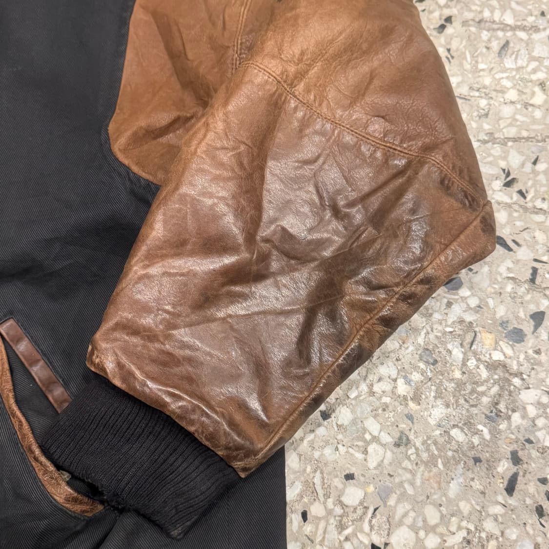 OASIS ORIGINALS 오아시스 오리지널스 레더 바시티 점퍼 상품이미지8