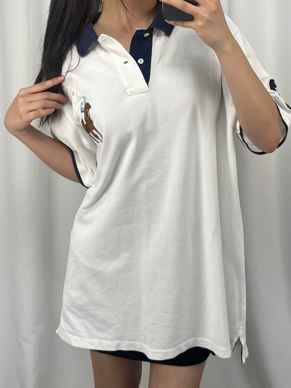 폴로 빅포니 화이트 반팔 카라티 상품이미지3
