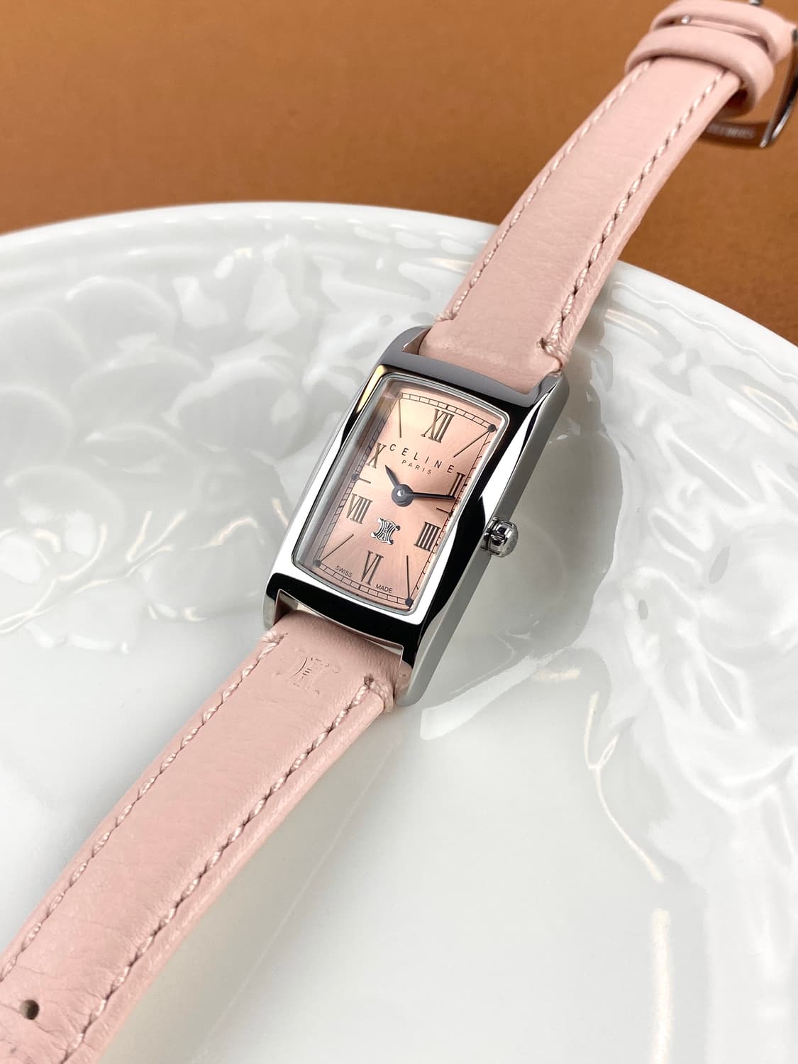  [FULL SET]CELINE lady pink square watch 상품이미지7