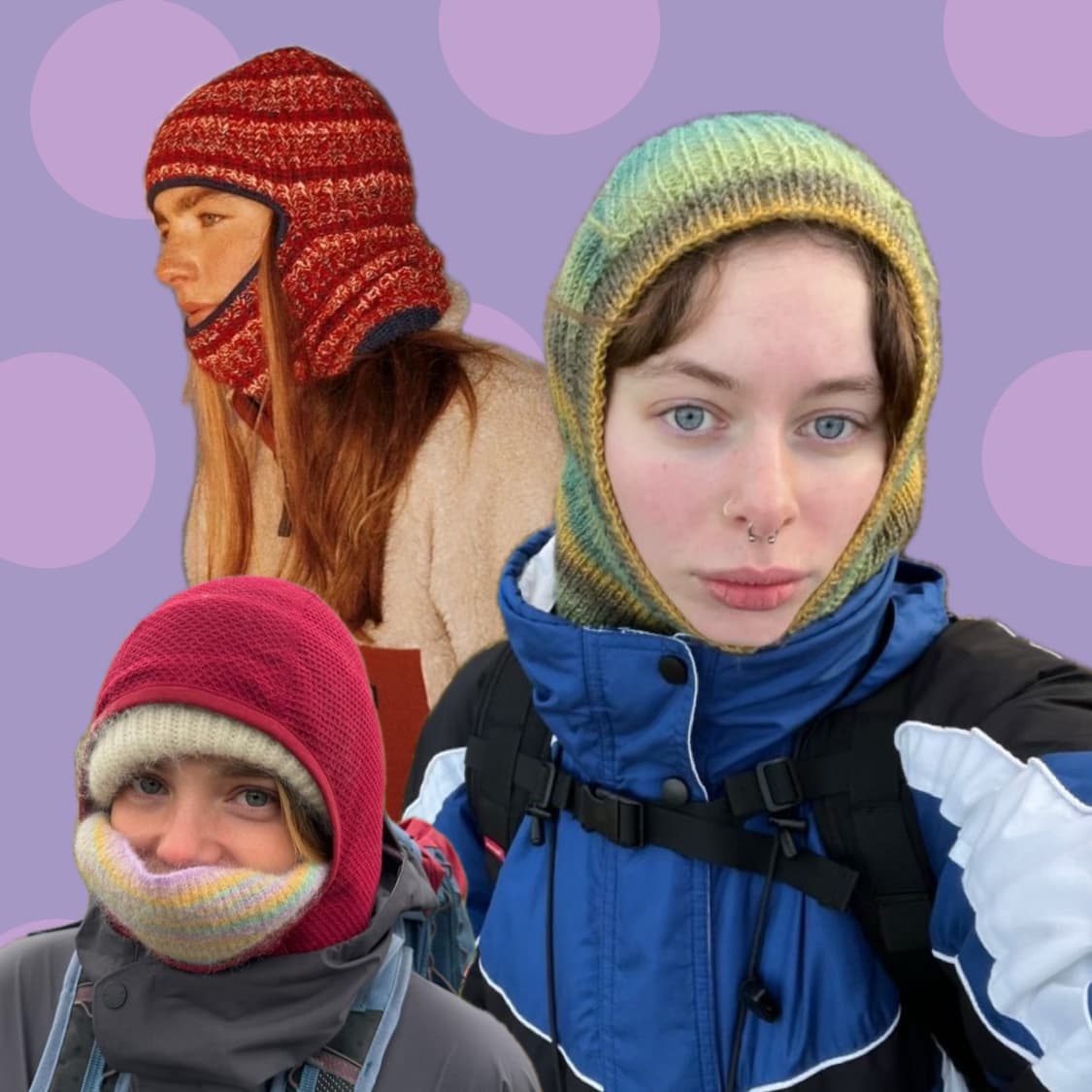 유목민 소녀의 핸드니팅 바라클라바 상품이미지4