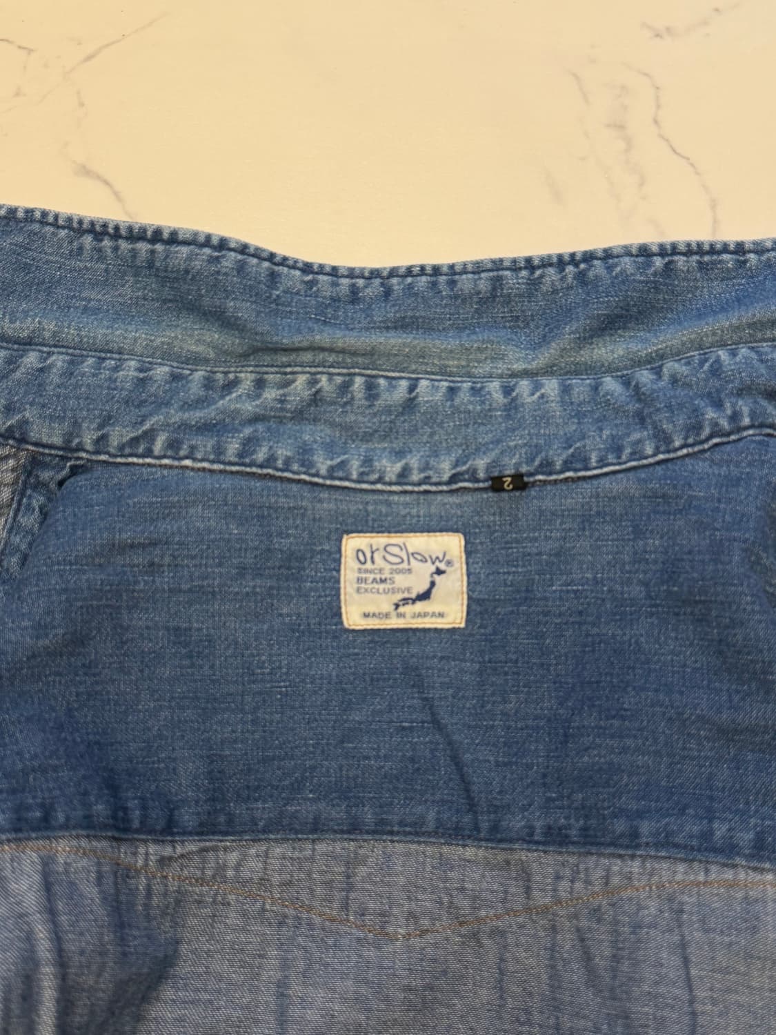 오어슬로우x빔즈 웨스턴 샴브레이 셔츠 상품이미지2