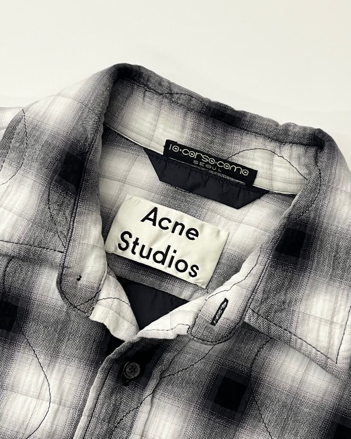 Acnestudio 아크네스튜디오 체크 패디드 셔츠 상품이미지5