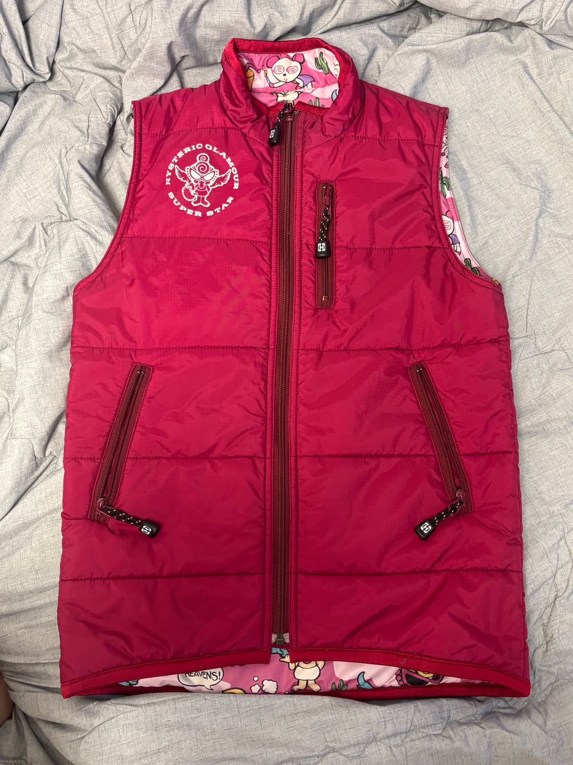 히스테릭 글래머 리버시블 베스트 패딩 상품이미지3