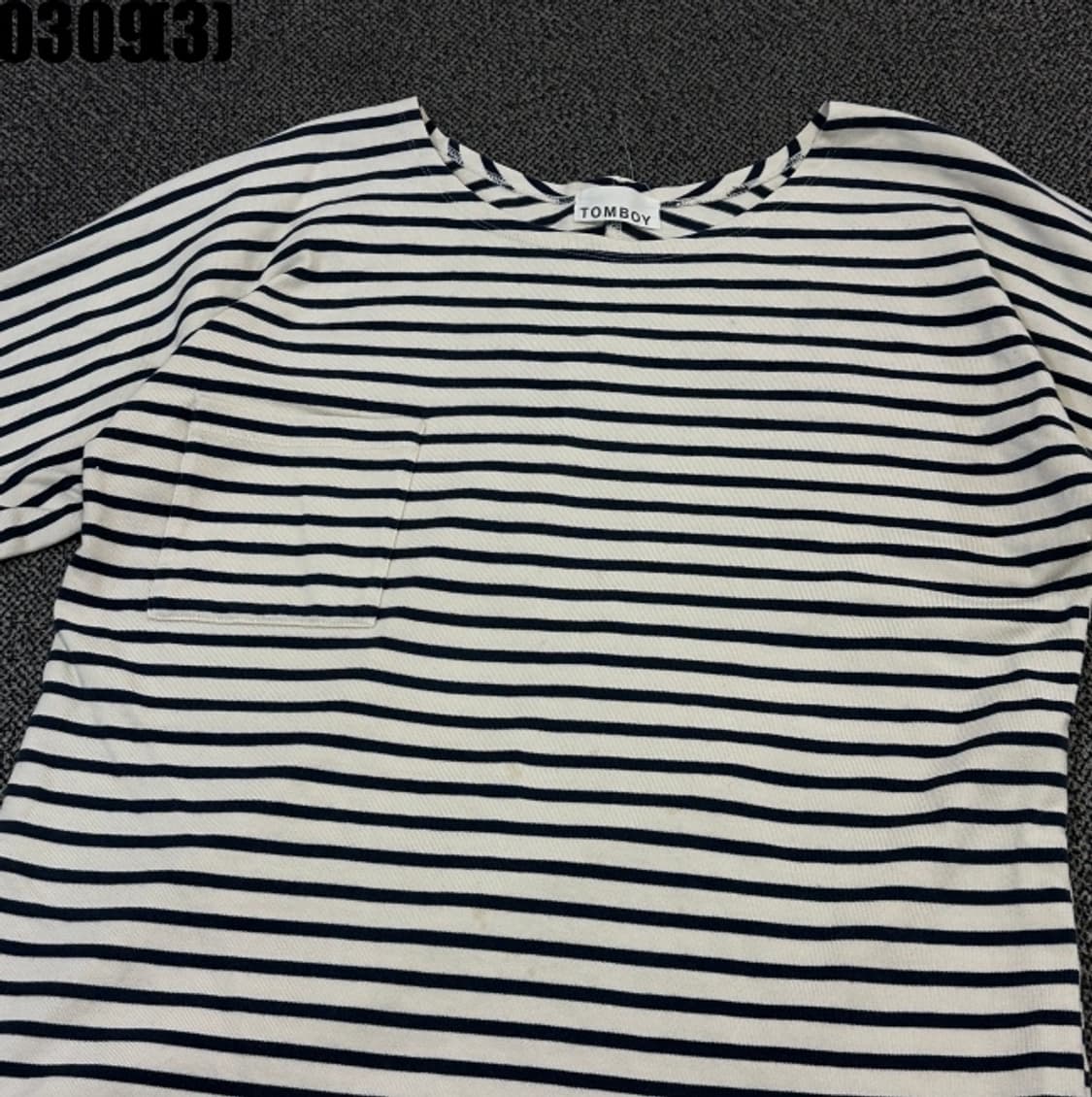 톰보이 스트라이프 반팔 티셔츠 상품이미지2