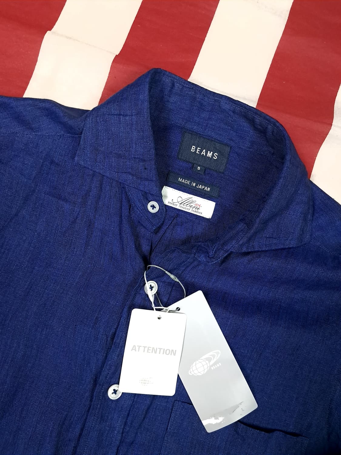 택새제품 오리지날 빔즈 BEAMS 린넨 셔츠 상품이미지2