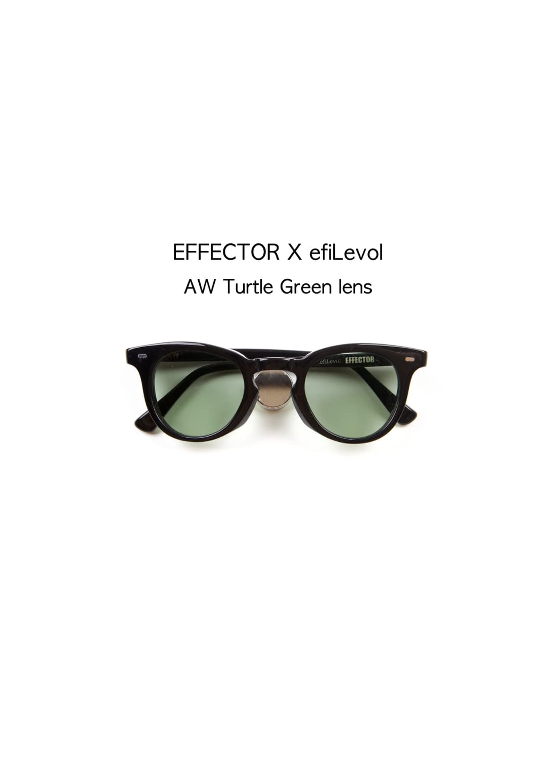 EFFECTOR × efiLevol AW 터틀 그린 렌즈 선글라스 상품이미지1