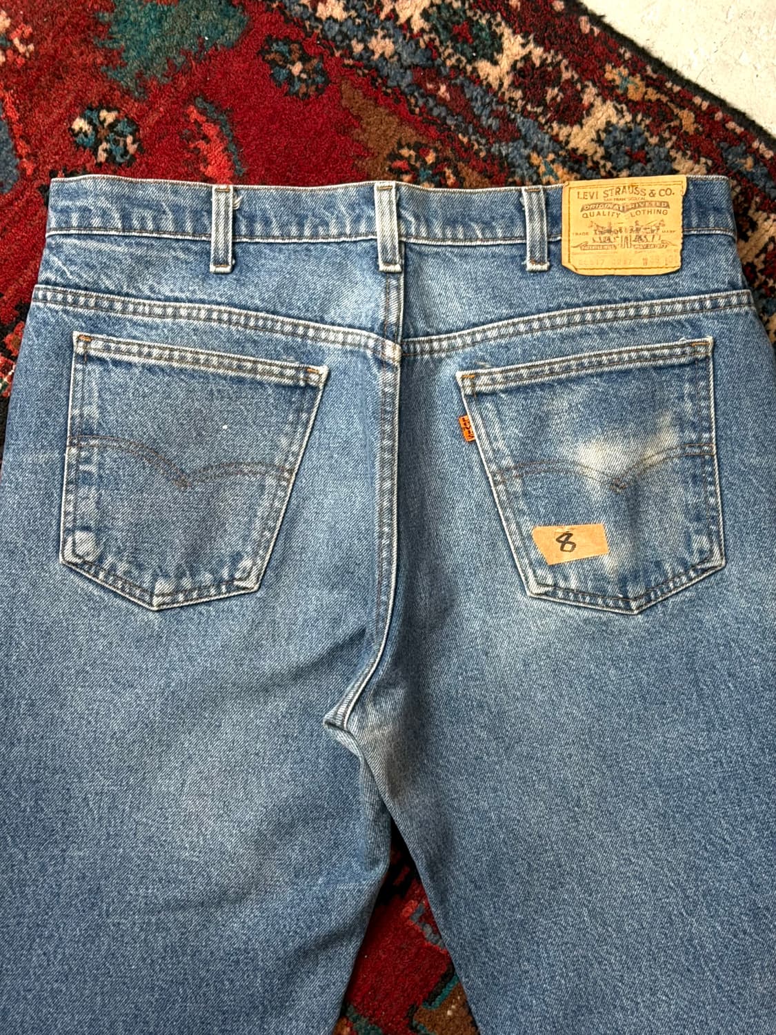 80's USA Made 빈티지 리바이스 517 오렌지탭 부츠컷 상품이미지6