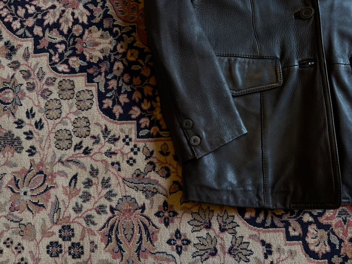 발리 레더 테일러드 자켓 66~77 상품이미지4