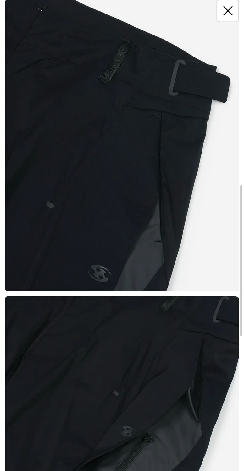 산산기어 웰드 패치드 팬츠 블랙 3사이즈 상품이미지3